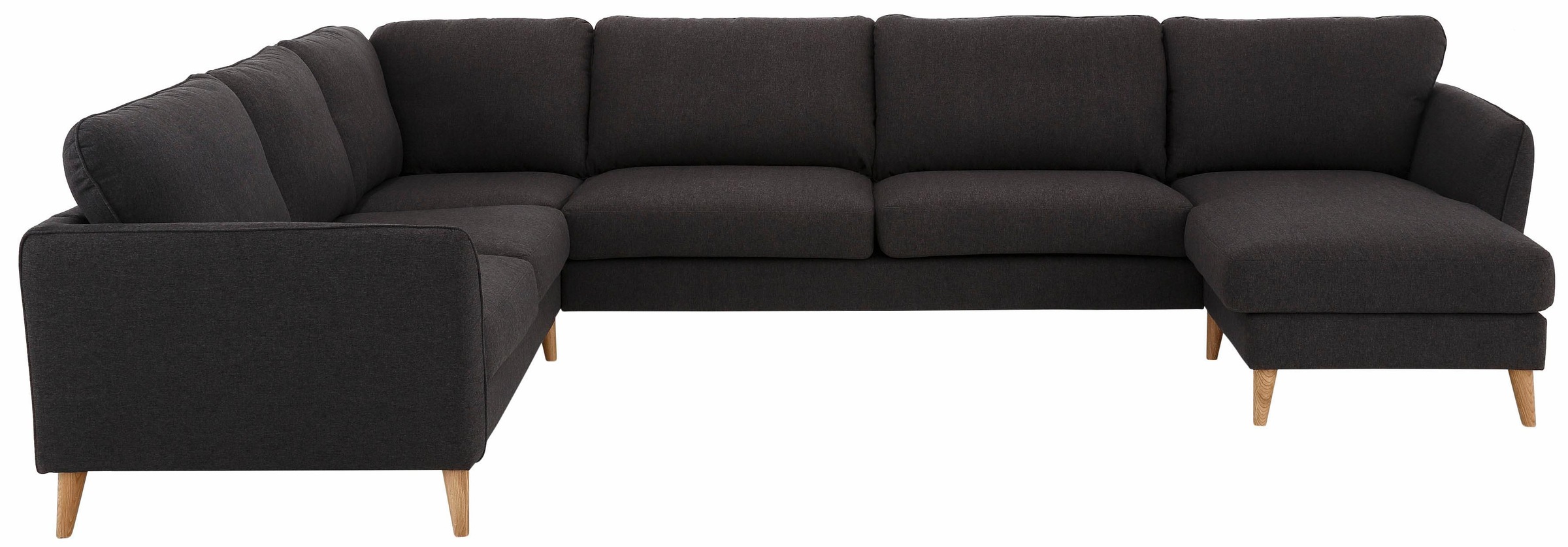 Home affaire Wohnlandschaft »MARSEILLE XXL 349cm, U-Form, Ottomane rechts/l günstig online kaufen