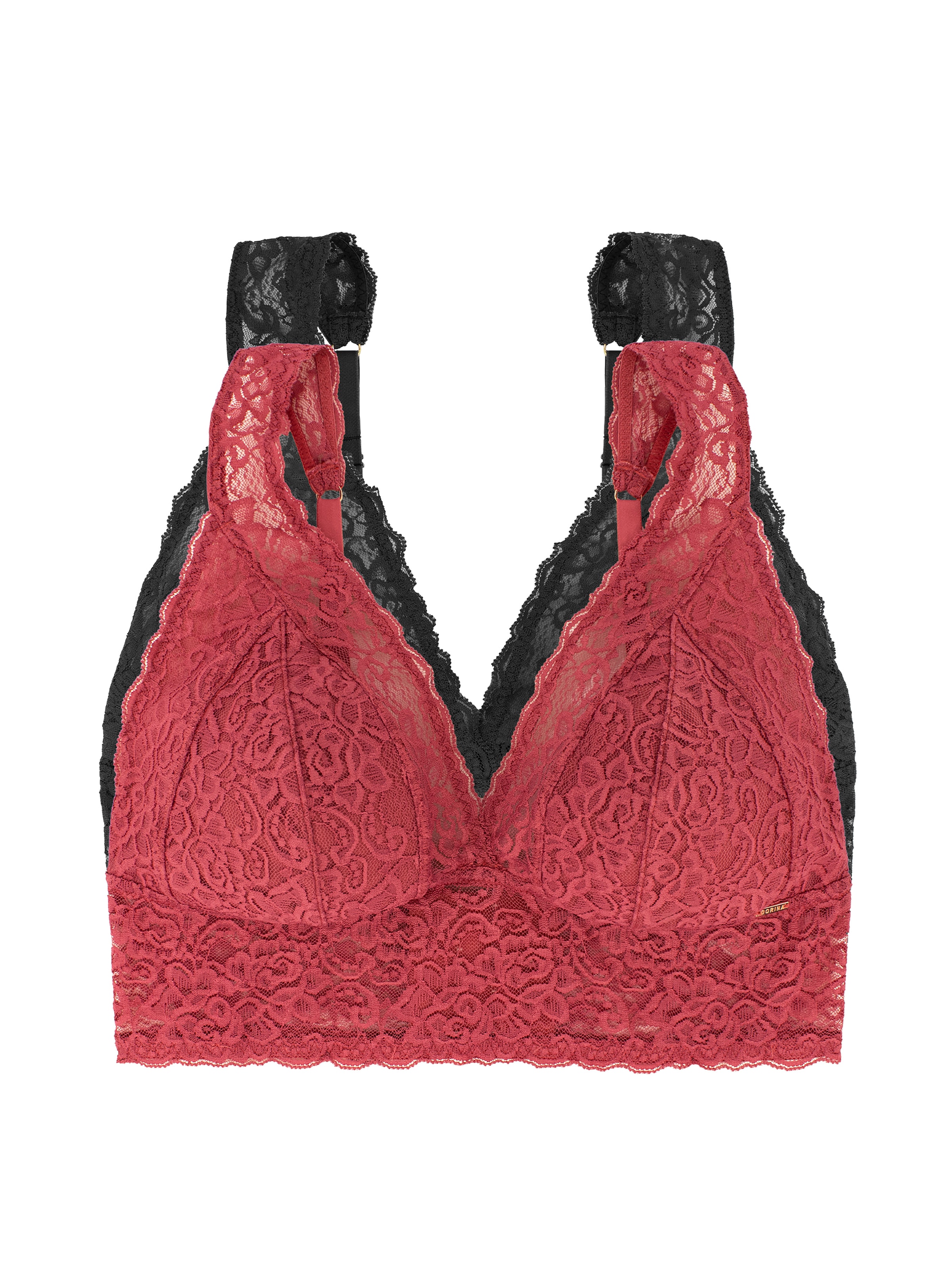 Dorina Bralette »LANA-2PP«, ohne Bügel, florale Spitze, breites Unterbrustband