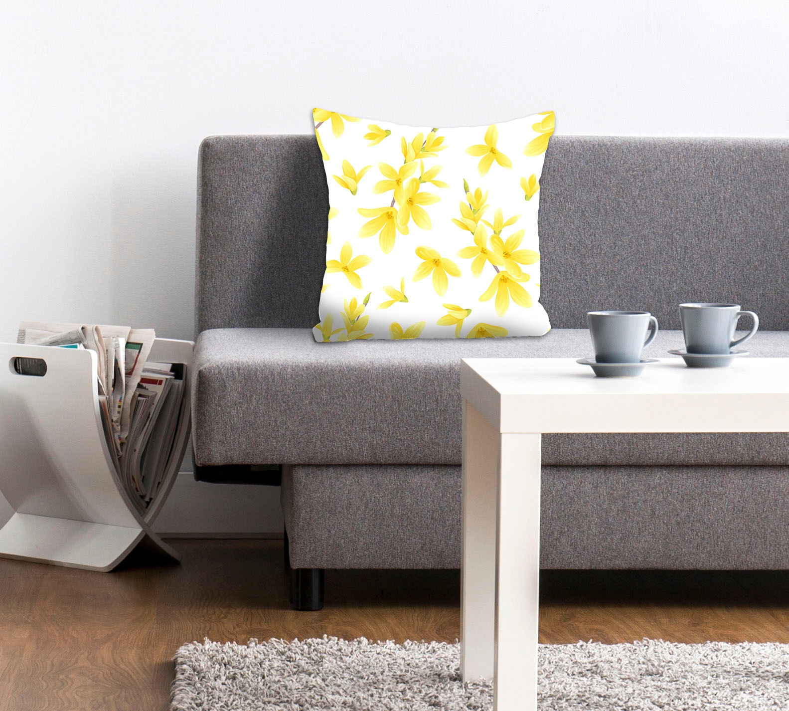queence Dekokissen »Asiatic Lily«, mit gelben Blumen, Kissenhülle ohne Füll günstig online kaufen