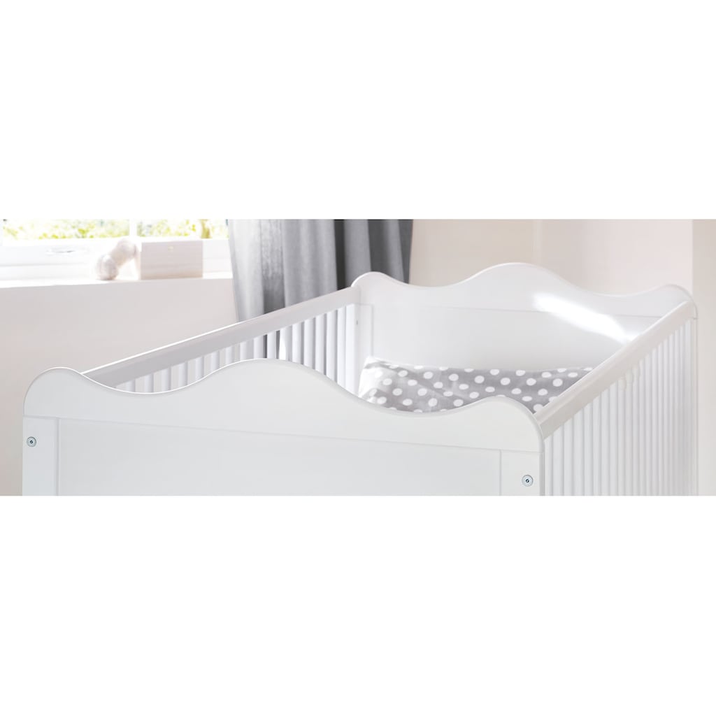 Pinolino® Babyzimmer-Komplettset »Florentina«, (Set, 3 St., Kinderbett, Wickelkommode mit Regalaufsatz)