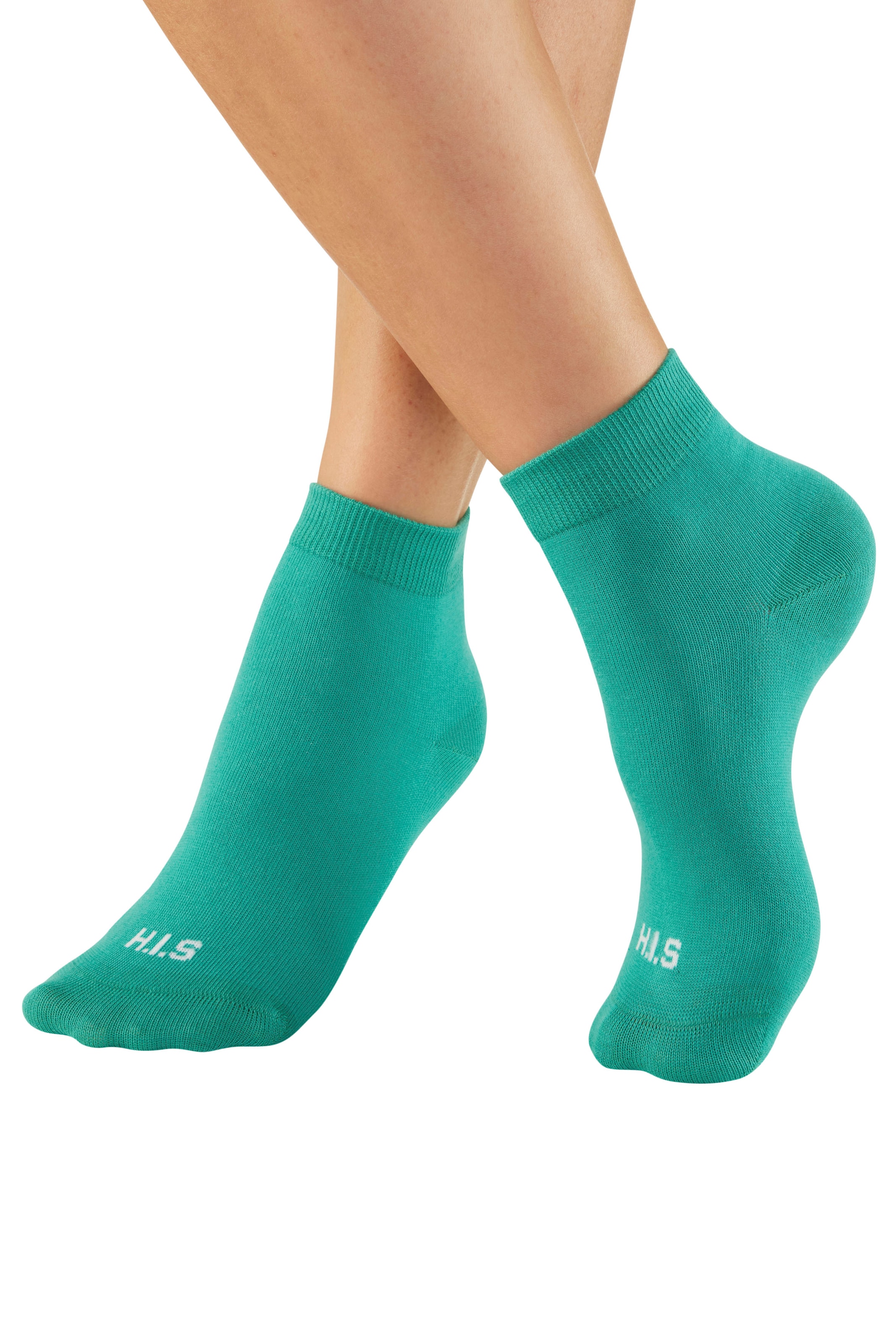 H.I.S Kurzsocken, (Packung, 3 Paar), zweimal uni, einmal meliert