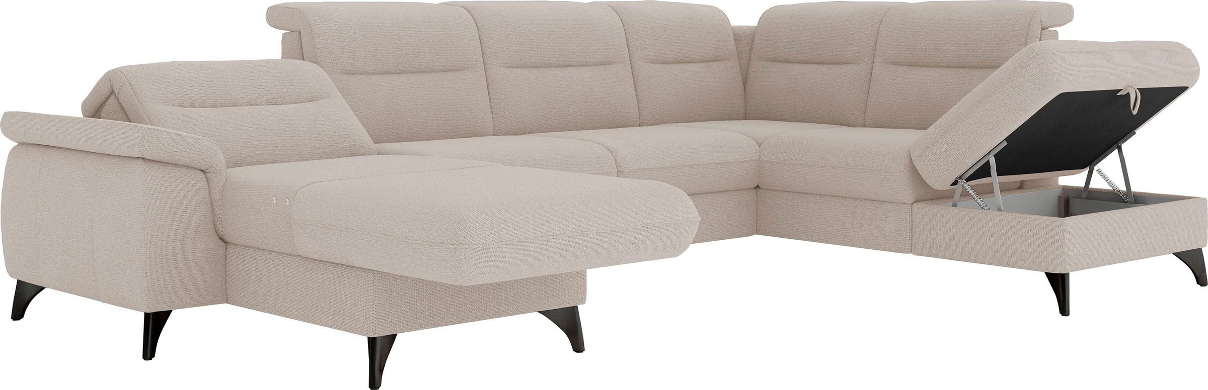 sit&more Wohnlandschaft »Astoria U-Form«, wahlweise mit motorischer Relaxfunktion