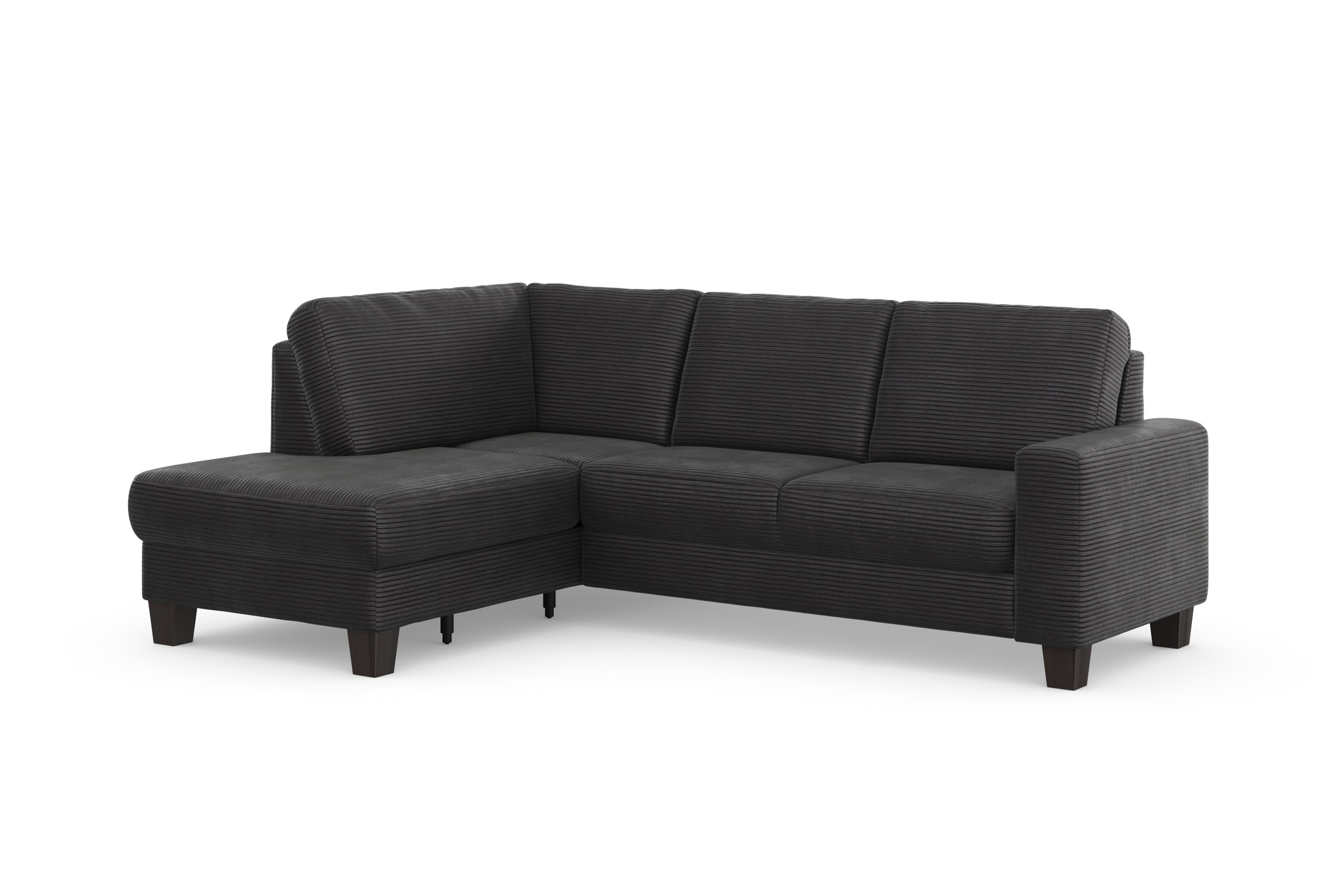 Home affaire Ecksofa »Summer L-Form«, mit Ottomane, mit oder ohne Bettfunktion und Bettkasten, Cord-Bezug