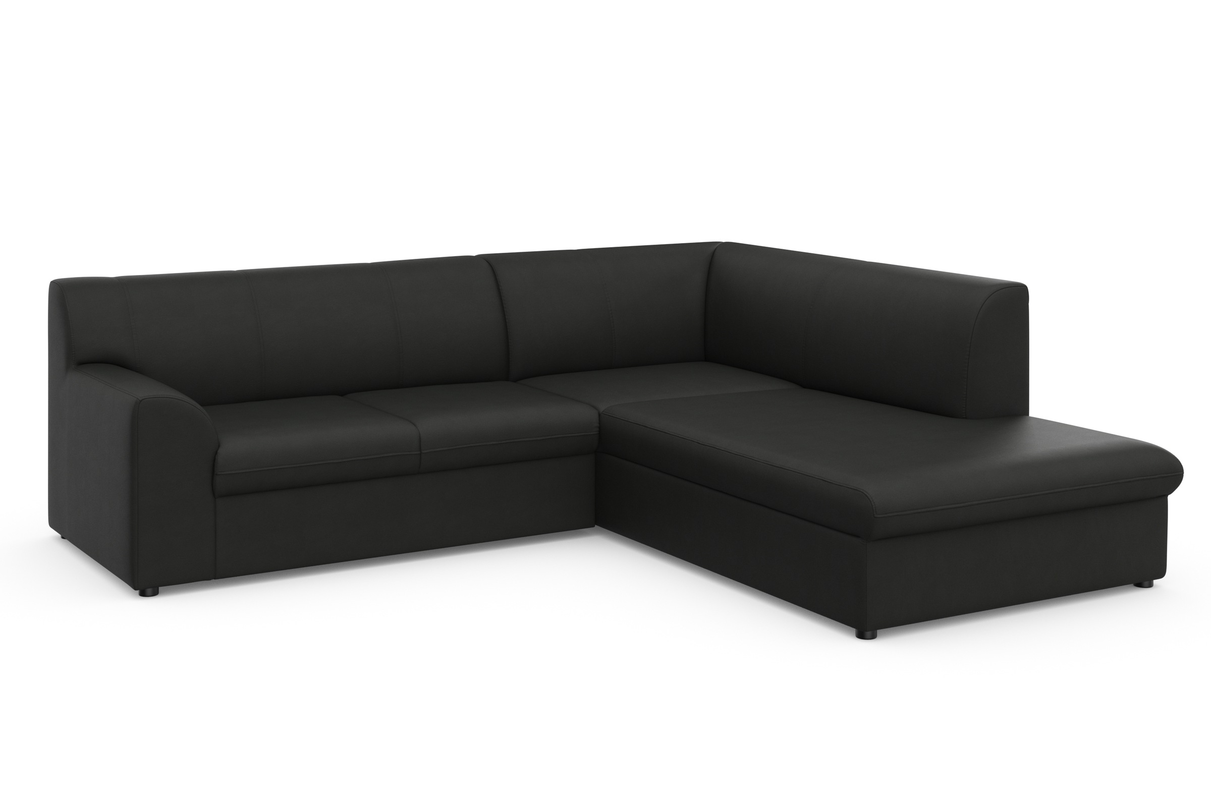 DOMO collection Ecksofa »Topper zeitlos elegant, kompakte Stellmaße, OTTOs Choice, L-Form« mit Ottomane, wahlweise mit Schlaffunktion