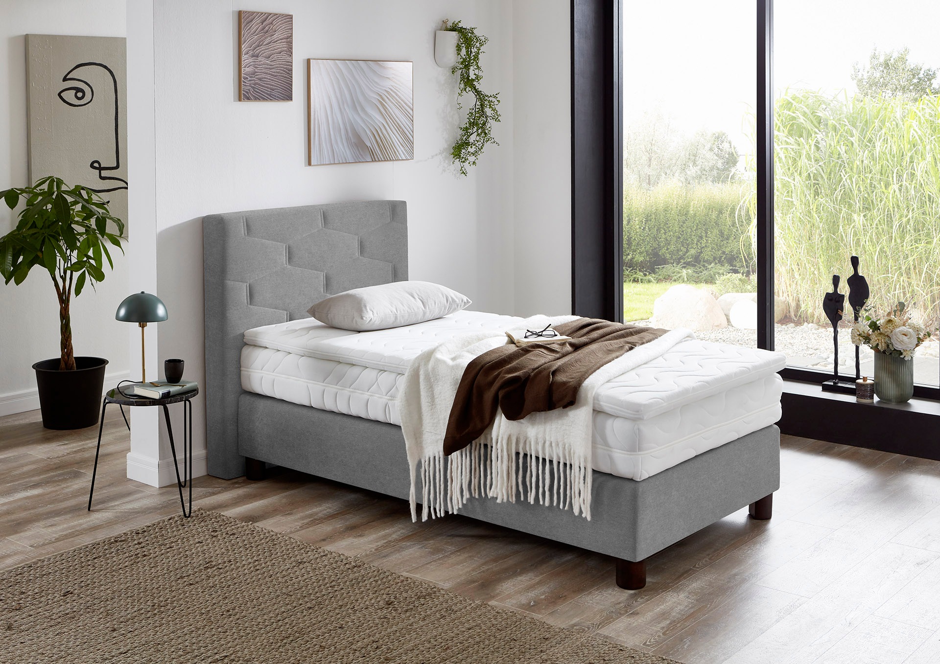 Westfalia Schlafkomfort Boxspringbett wahlweise mit Topper günstig online kaufen