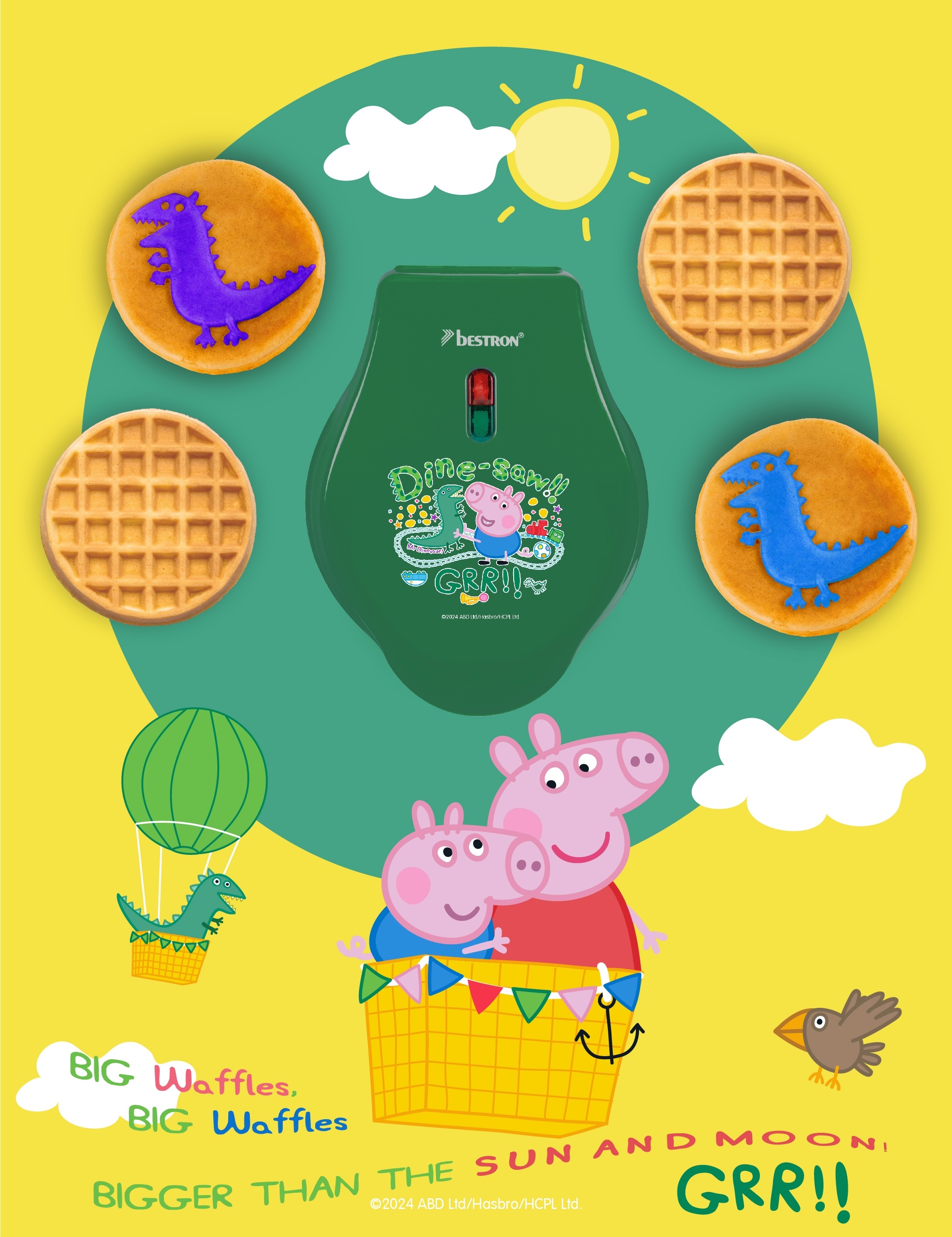 bestron Waffeleisen »APP500G«, 550 W