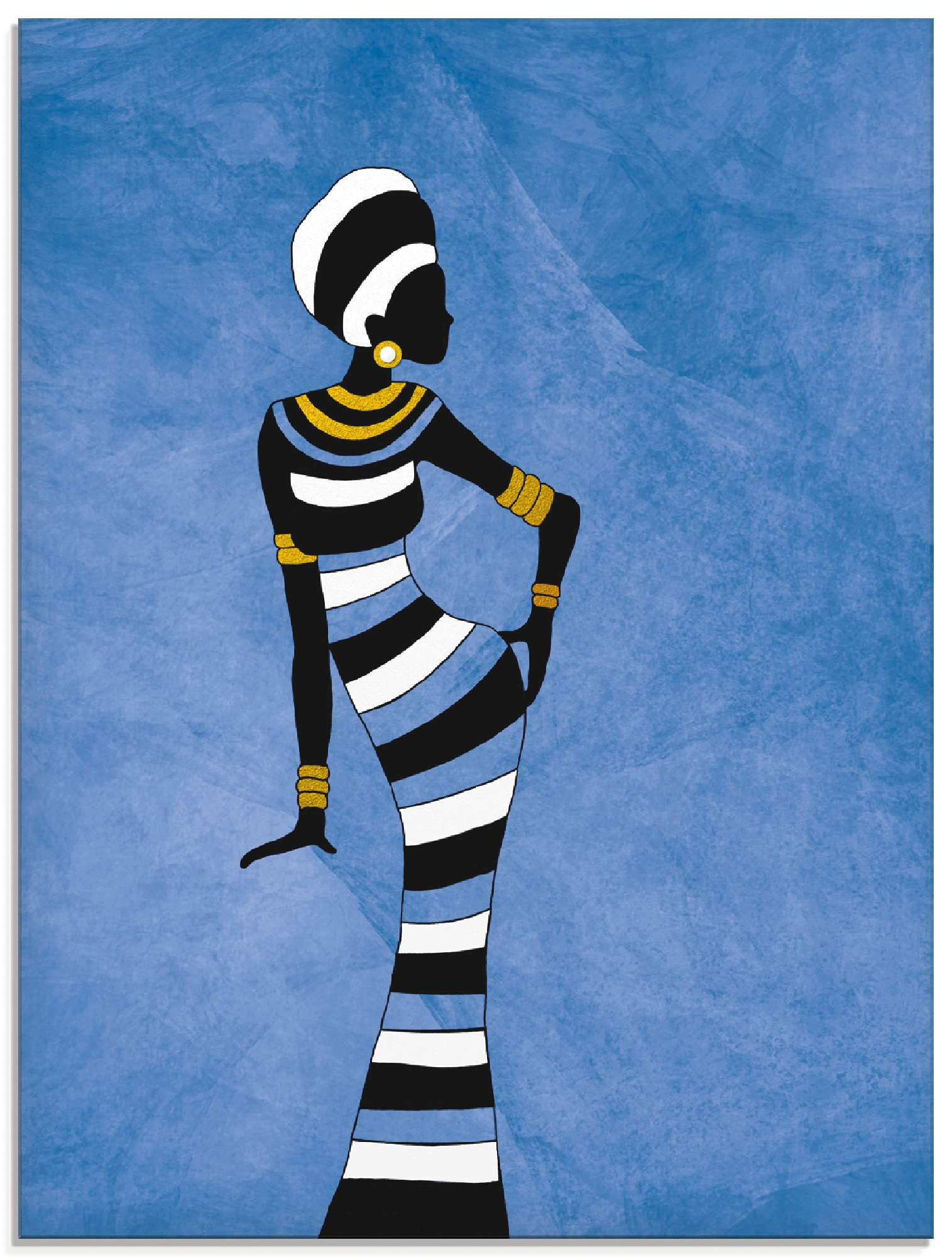 Artland Glasbild »Afrikanische Frau«, Frau, (1 St.), in verschiedenen Größe günstig online kaufen