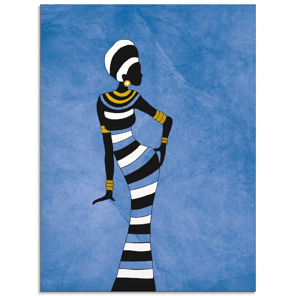 Artland Glasbild »Afrikanische Frau«, Frau, (1 St.)