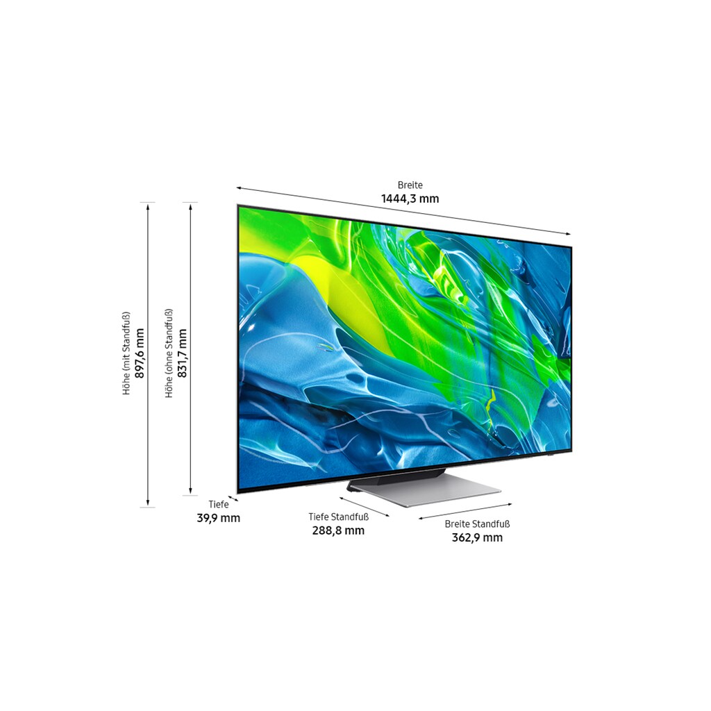 Samsung OLED-Fernseher »65" OLED 4K S95B (2022)«, 163 cm/65 Zoll, 4K Ultra HD, Smart-TV-Google TV, Selbstleuchtende Pixel mit Neural Quantum Prozessor 4K-Quantum HDR OLED-Ultraweiter Betrachtungswinkel
