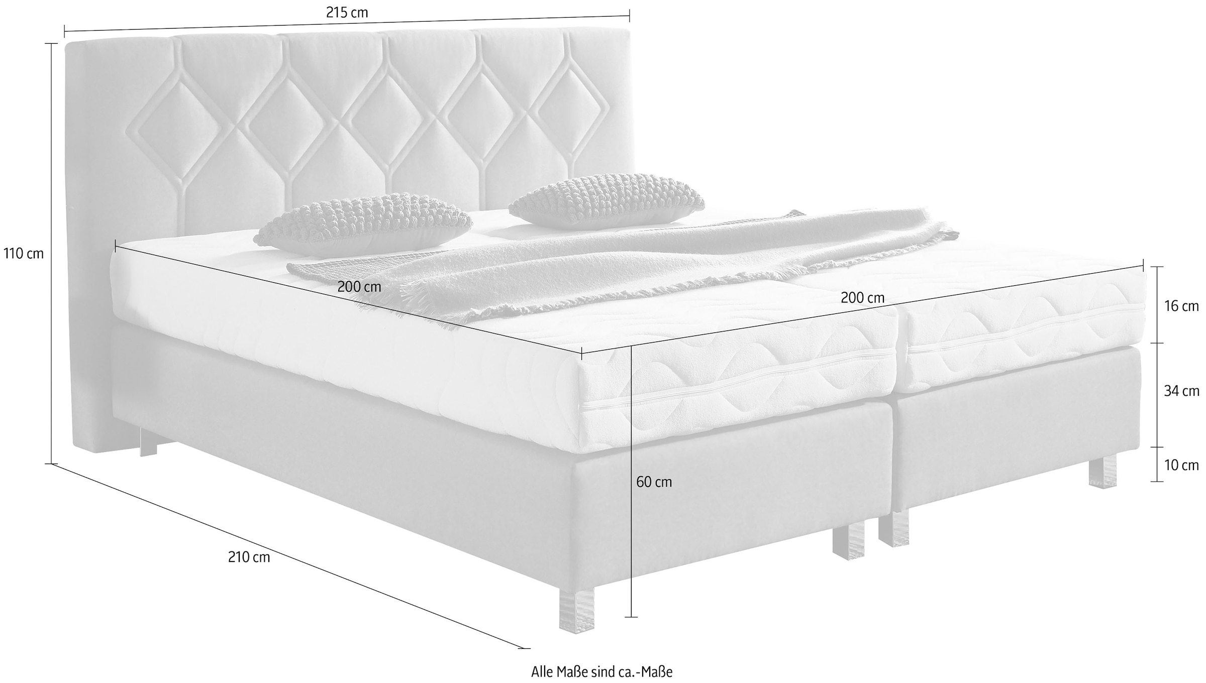 3. Bild von Westfalia Schlafkomfort Boxspringbett »Phönix«