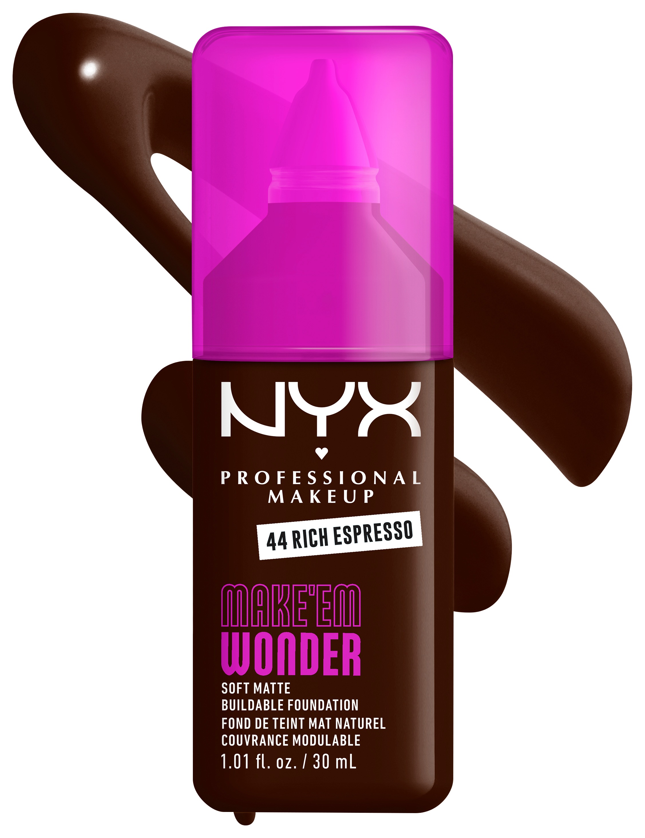 NYX PROFESSIONAL MAKEUP Foundation »MAKE 'EM WONDER FOUNDATION« perfekter No-Makeup-Makeup-Look bis zum Full Glam