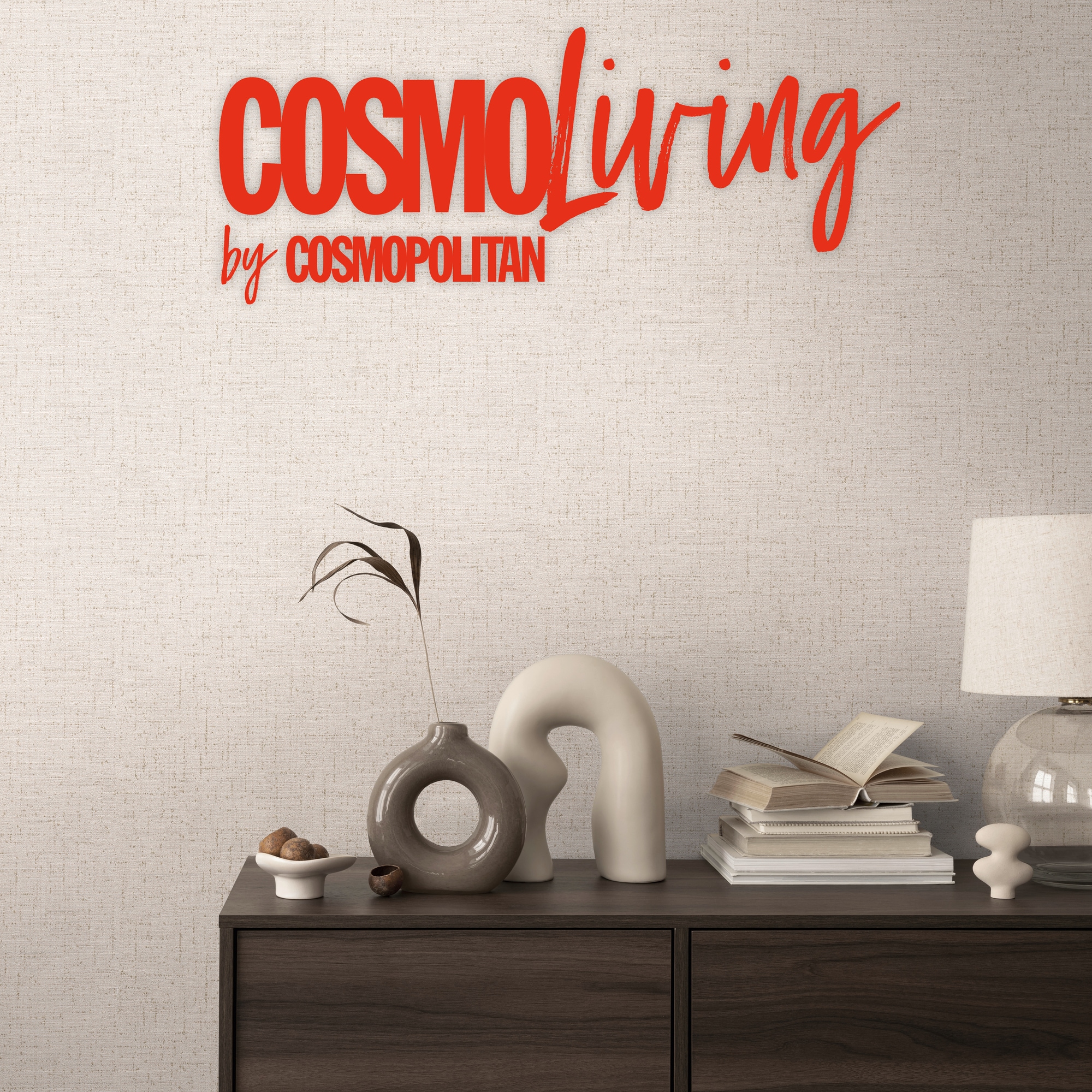 CosmoLiving by Cosmopolitan Vliestapete »Natural Texture – Struktur-Unitapete« matt strukturiert Zeitlose Vliestapete in natürlicher Leinenoptik