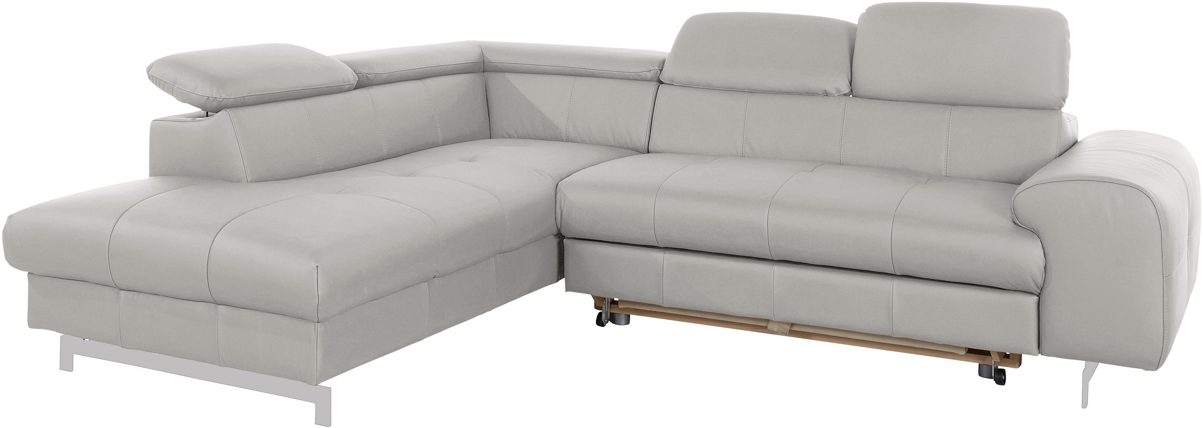 COTTA Ecksofa »Chef L-Form«, mit Kopfteilverstellung, wahlweise mit Bettfunktion
