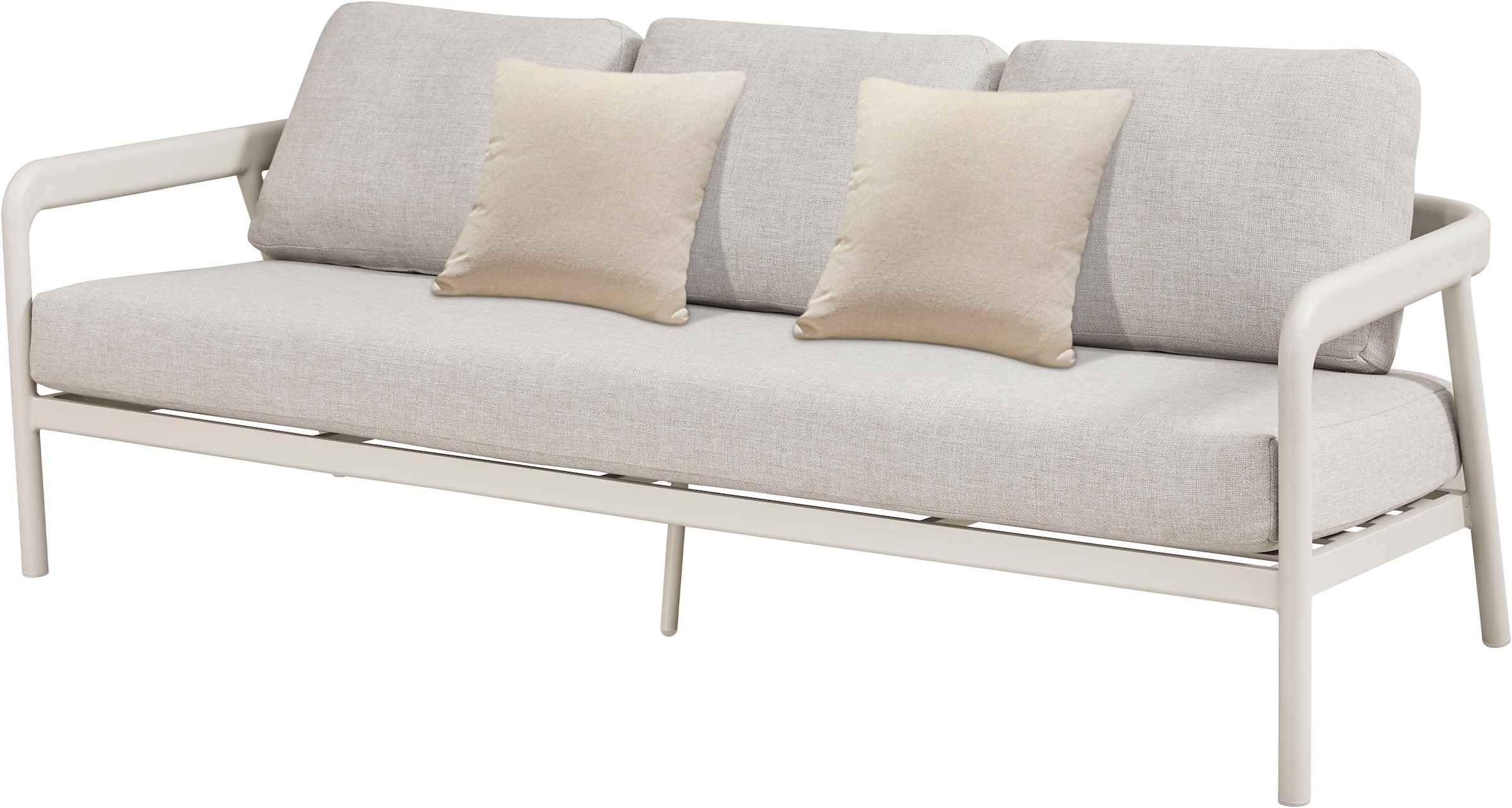 homsy by Ana Johnson Gartenlounge-Set »Hilo« Set, 3er Sofa,2x Sessel, 7x Sitz-und Rückenkissen,2x Zierkissen,1xTisch, 14 tlg. inkl. 2 Sessel, 1 Sofa, 1 Tisch, Sitz- und Rückenkissen, 2 Dekokissen