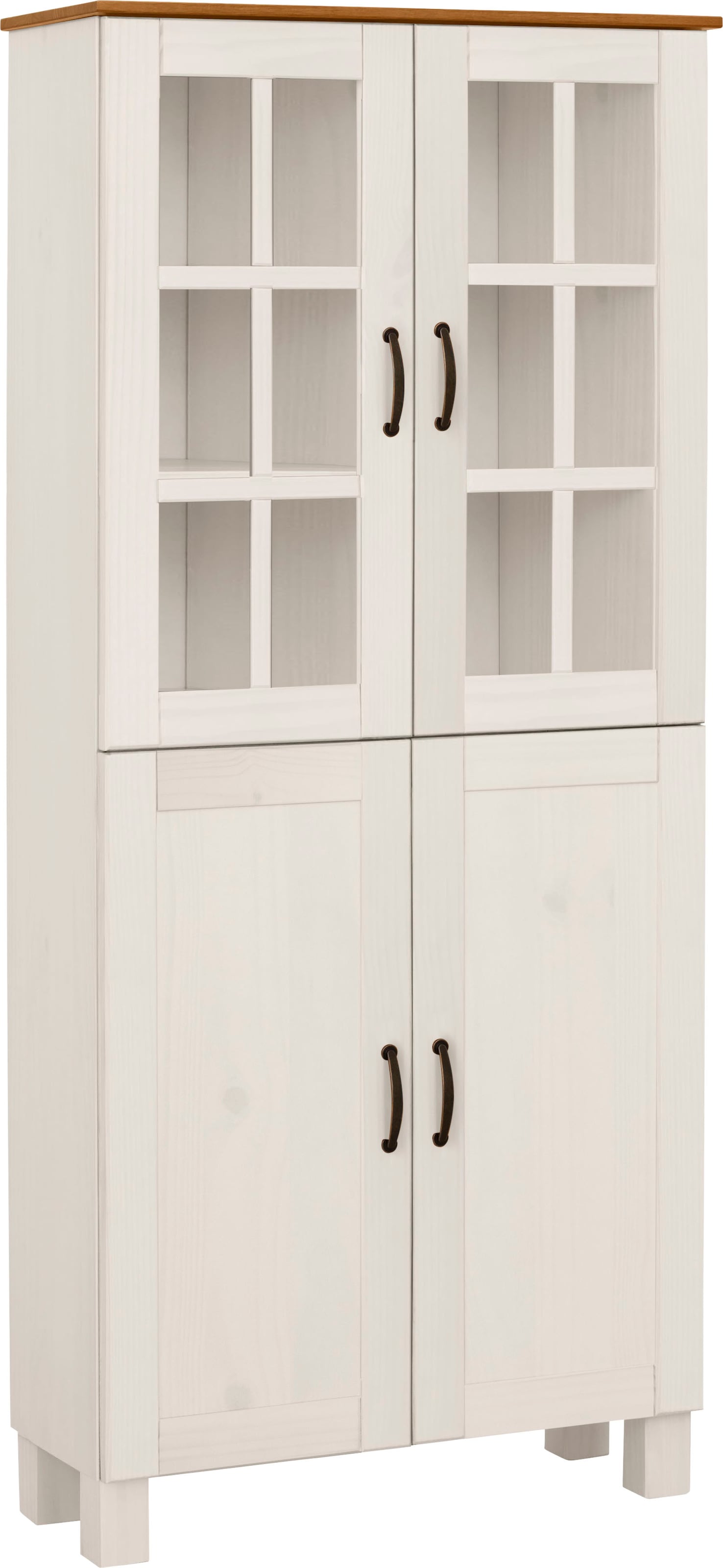 HELD MÖBEL Hochschrank »Siena«, Breite 40 cm, mit hochglänzenden Fronten in  weiß auf Rechnung bestellen