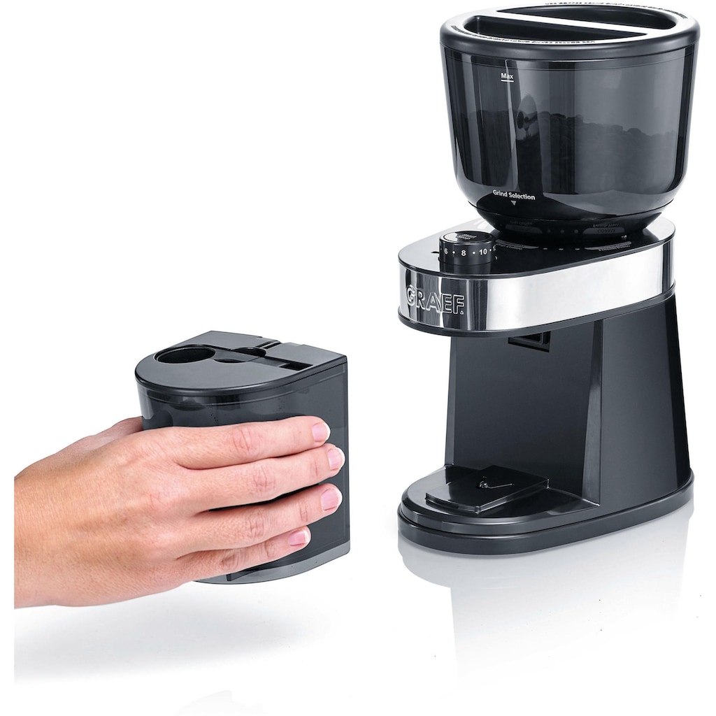 Graef Espressomaschine »"Salita Set"«, inkl. Kaffeemühle CM 202 (ES402EUSET), schwarz
