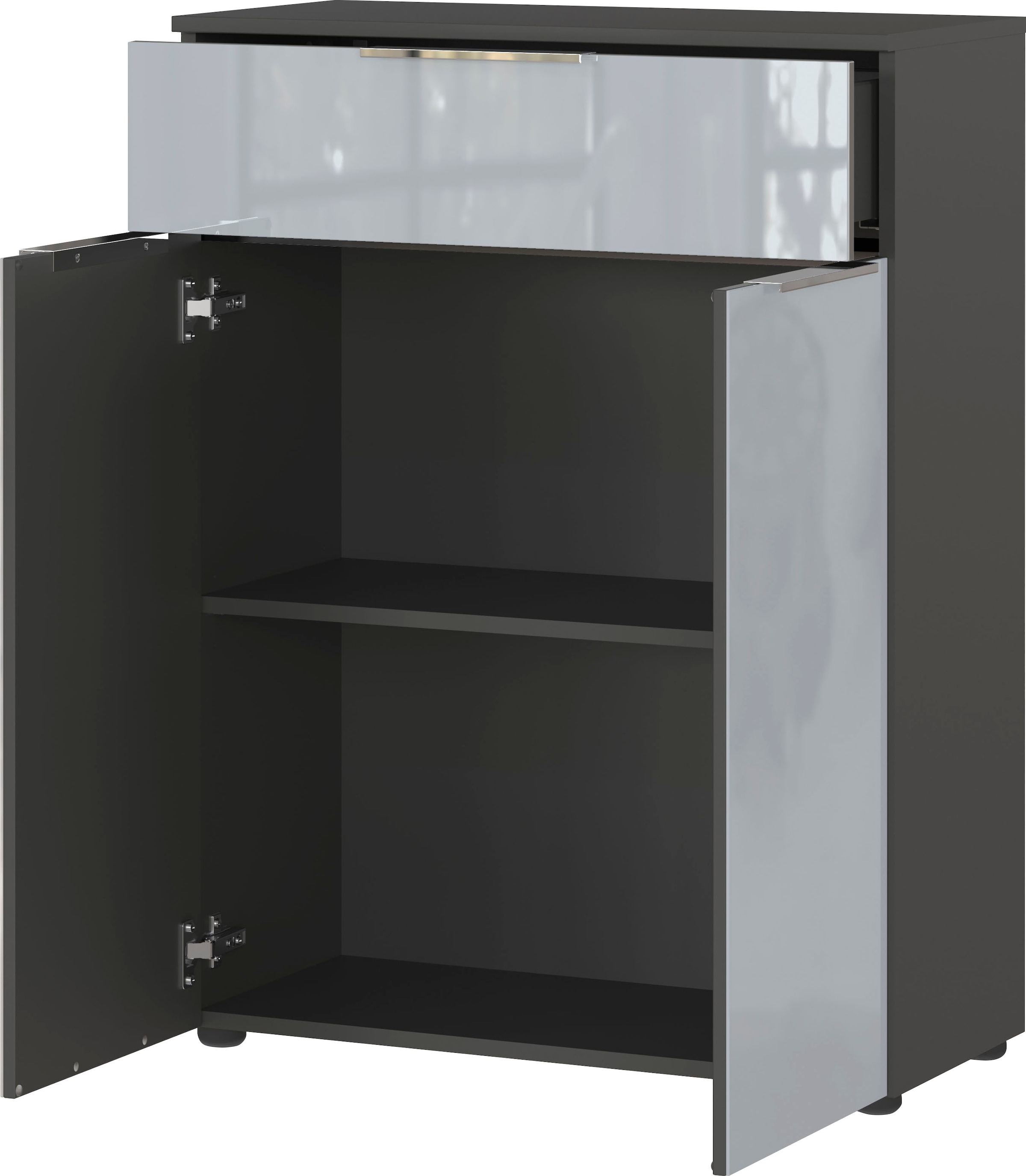 GERMANIA Badmöbel-Set »Oakland«, (5 St.), inkl. WT-Unterschrank, Spiegel, Schrank, Mediumschrank und Kommode