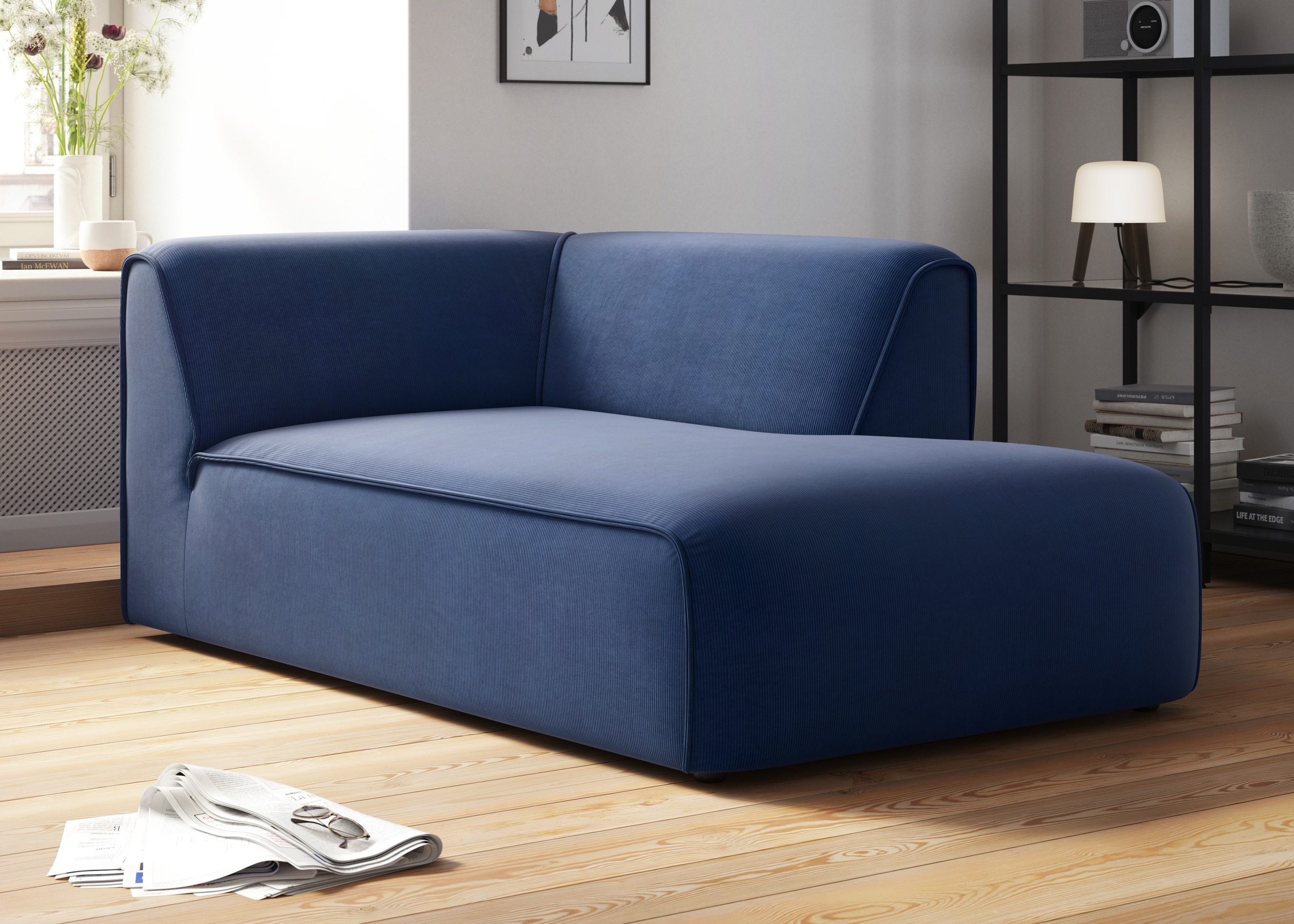 RAUM.ID Ottomane »Merid Chaiselongue, Maße B/T/H: 100/162/70 cm«, als Modul oder separat verwendbar, für individuelle Zusammenstellung