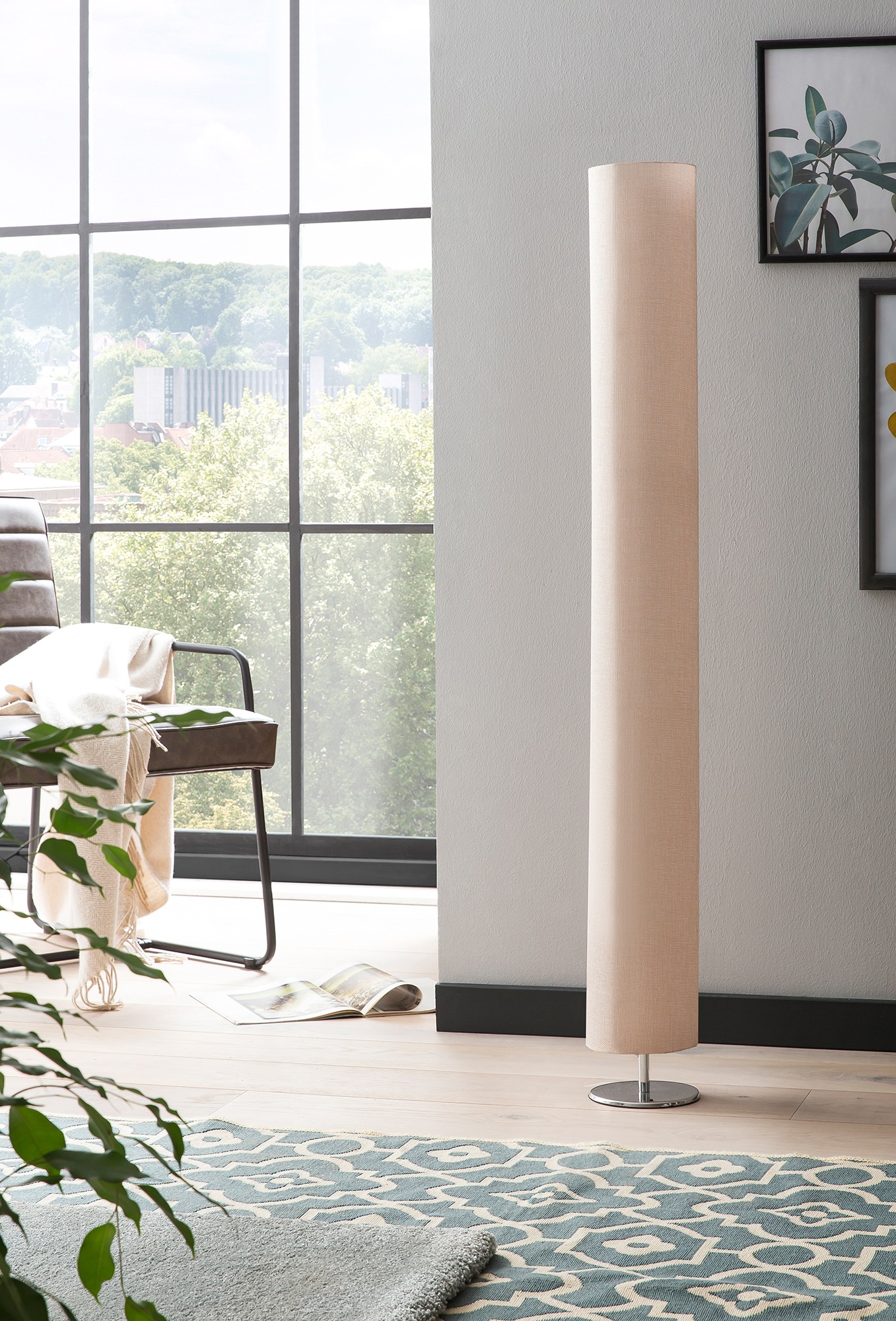 SalesFever Stehlampe »Natalie«, 2 flammig, Leuchtmittel E27   ohne Leuchtmi günstig online kaufen