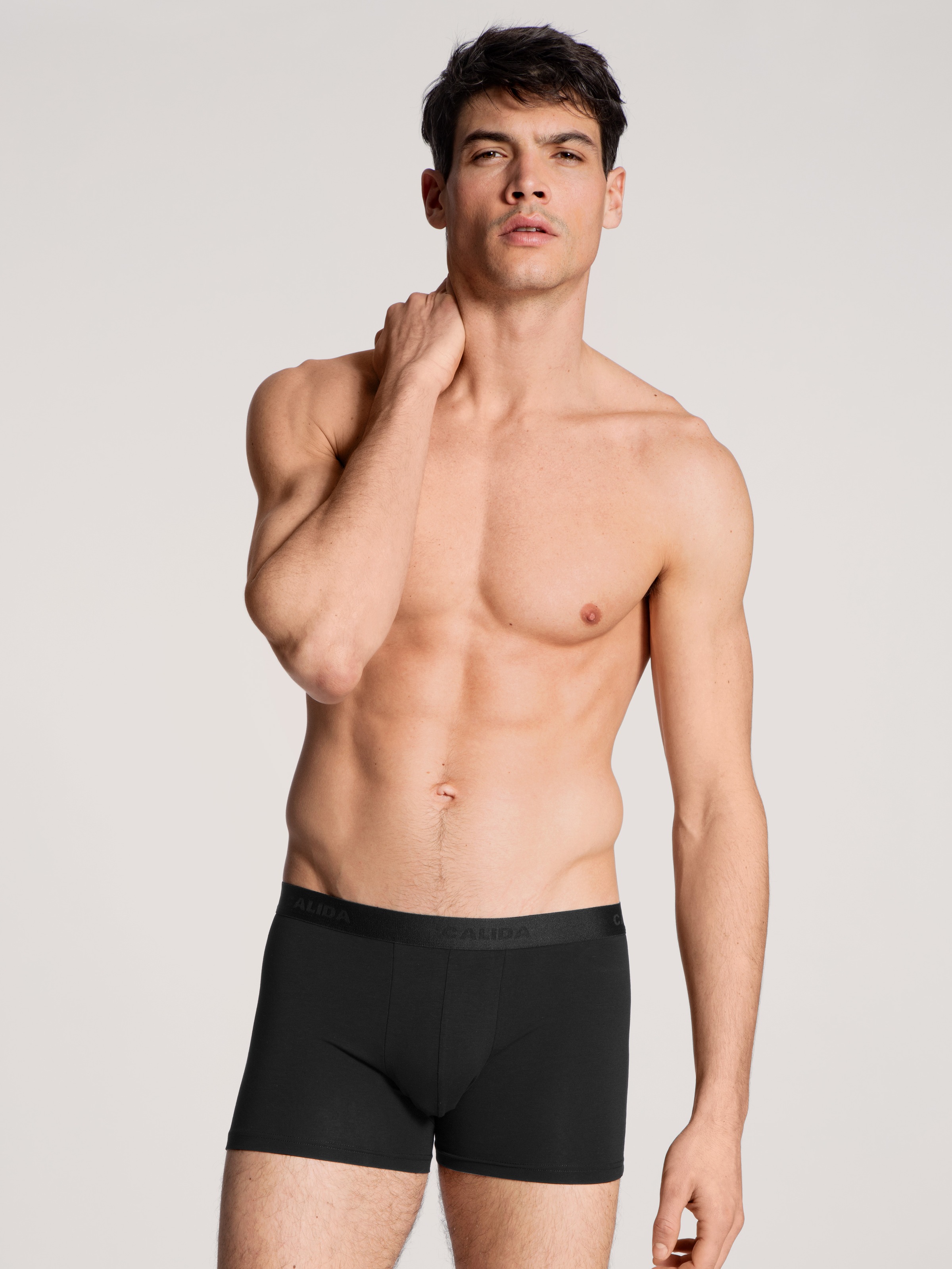 CALIDA Boxershorts »Natural Benefit«, (3er Pack), mit formstabiler Single Jersey-Qualität