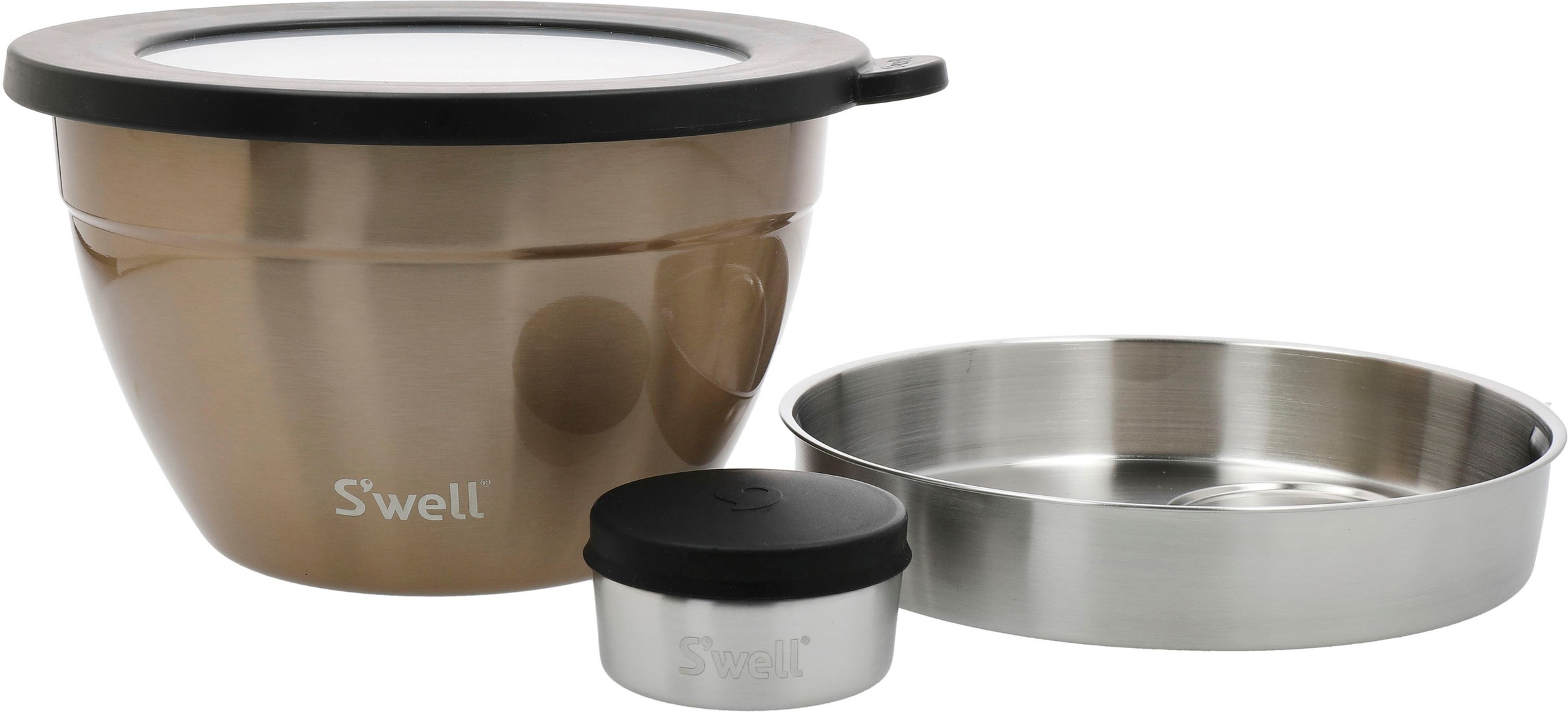 S'well Salatschüssel »S'well Calacatta Gold Salad Bowl Kit, 1.9L« 3 Stk. au günstig online kaufen
