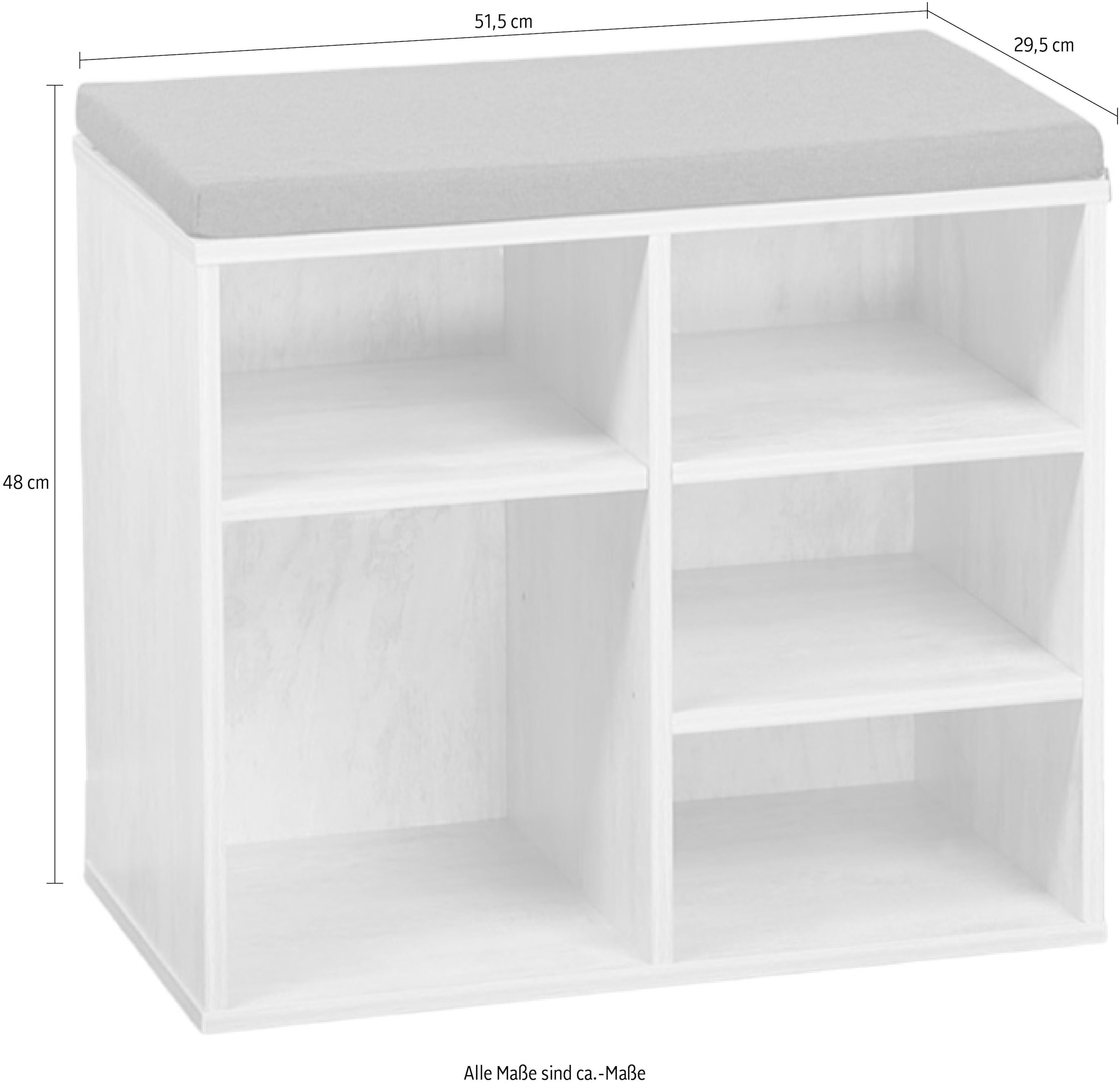 KESPER® Schuhschrank »KESPER Schuhschrank mit Sitzkissen, FSC«