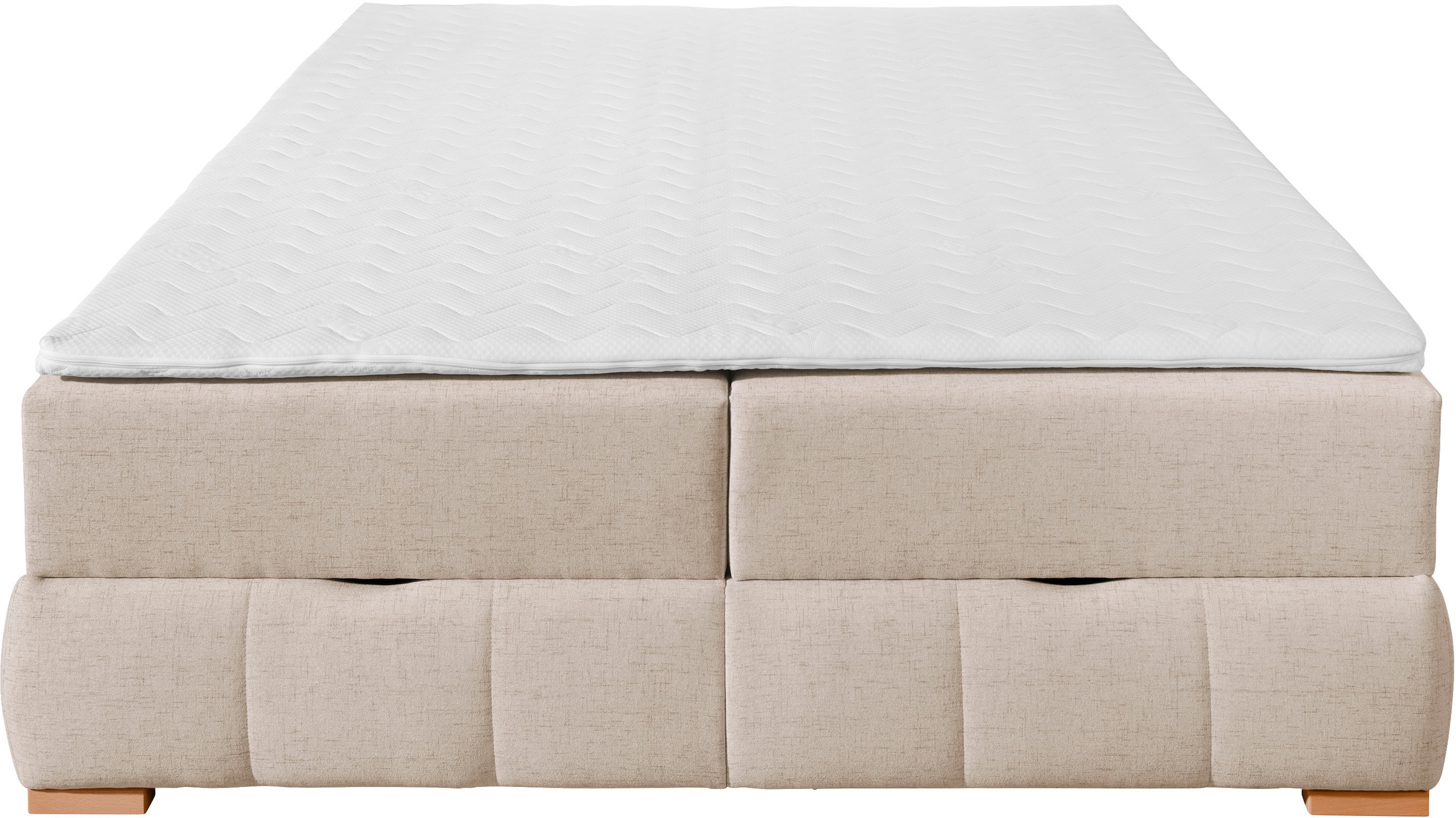 OTTO home Boxbett »Wehma inkl. Bettkasten und Topper, auch in Überlänge erhältlich« in H2, H3 & H4 wählbar, inklusive Topper