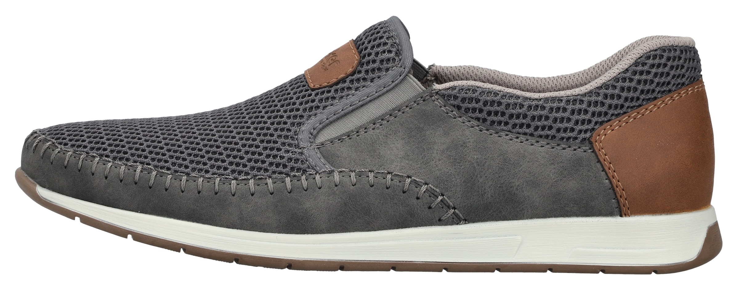 Rieker Slipper  Slip-on Sneaker, Schlupfschuh mit Stretcheinsätze