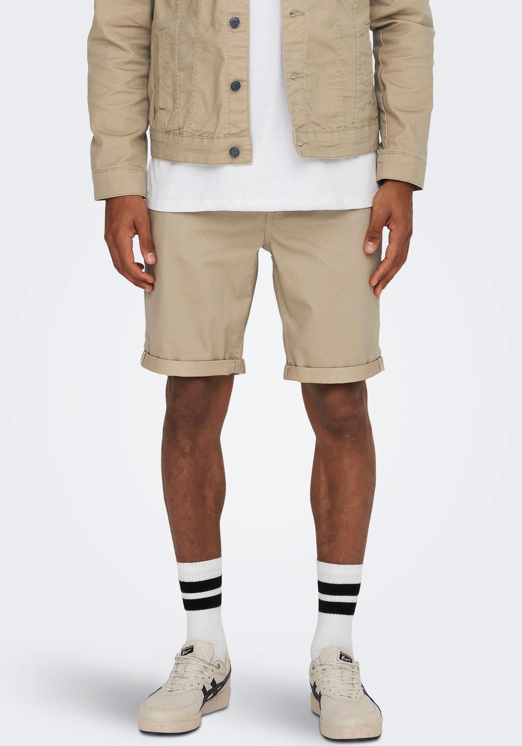 Bild von ONLY & SONS Jeansshorts »ONSPLY LIFE REG TWILL 4451 SHORTS«