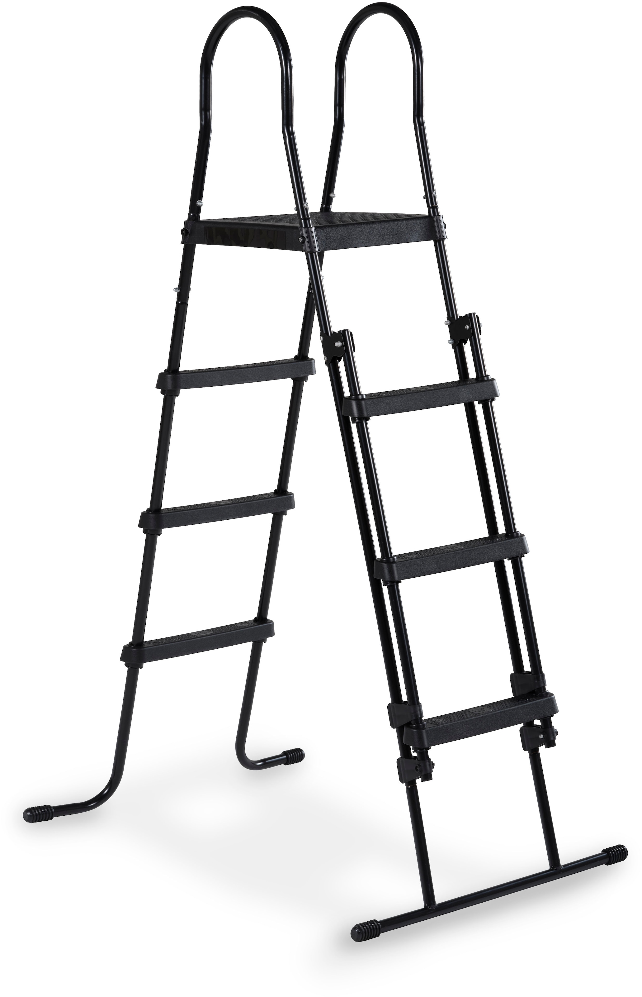 EXIT Poolleiter »für Rahmenhöhen 108-122 cm, schwarz«, mit Anti-Rutsch-Sprossen