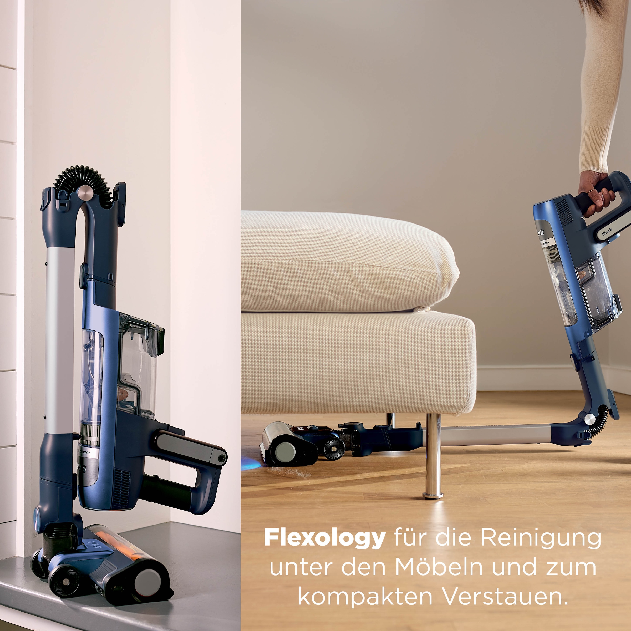 Shark Akku-Hand-und Stielstaubsauger »Shark PowerDetect Speed IA1241EU« 4 PowerDetect-Technologien, Reveal-Technologie