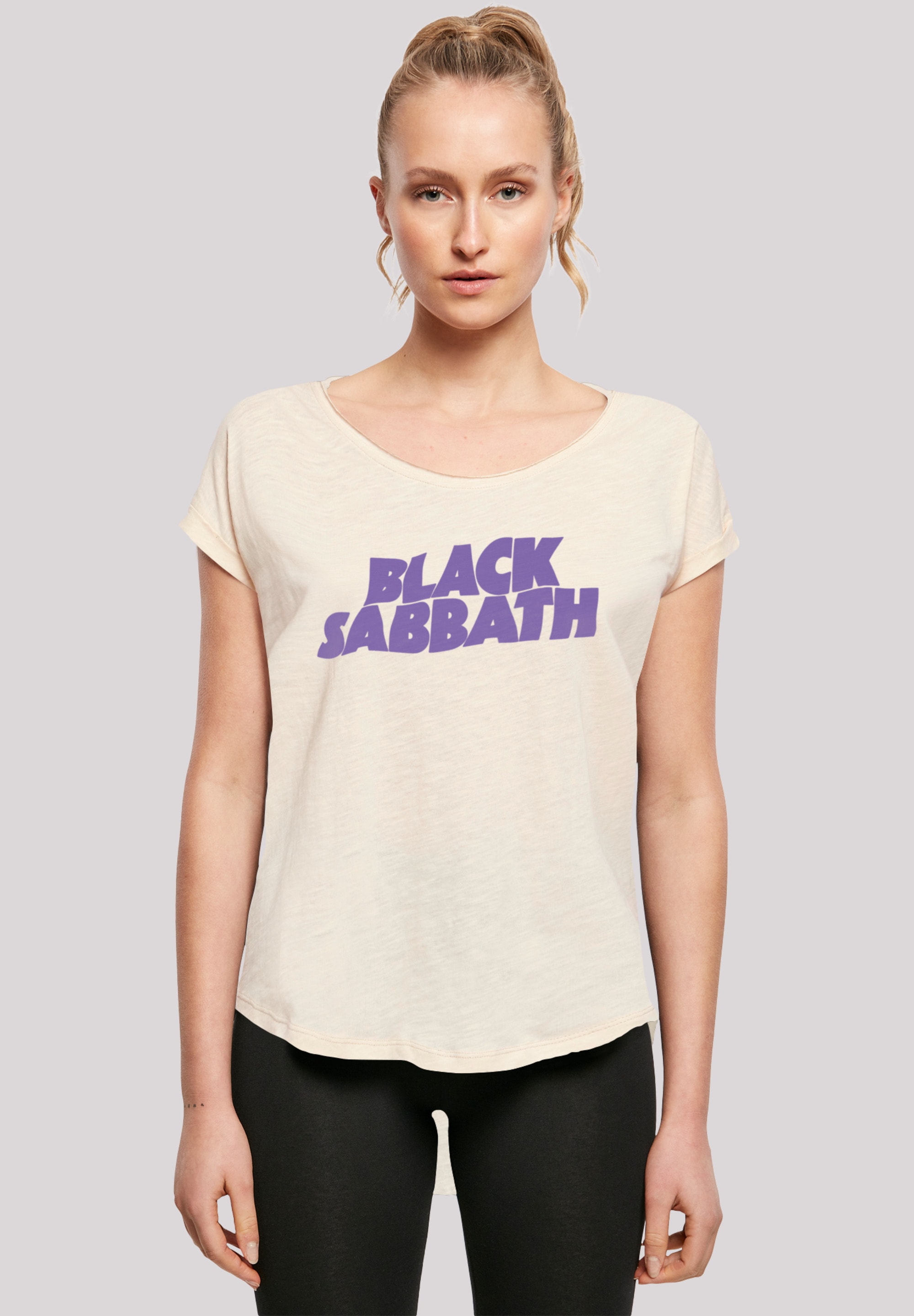 F4NT4STIC T-Shirt »Black bestellen Heavy Metal Sabbath Logo Black«, Wavy Band online Print