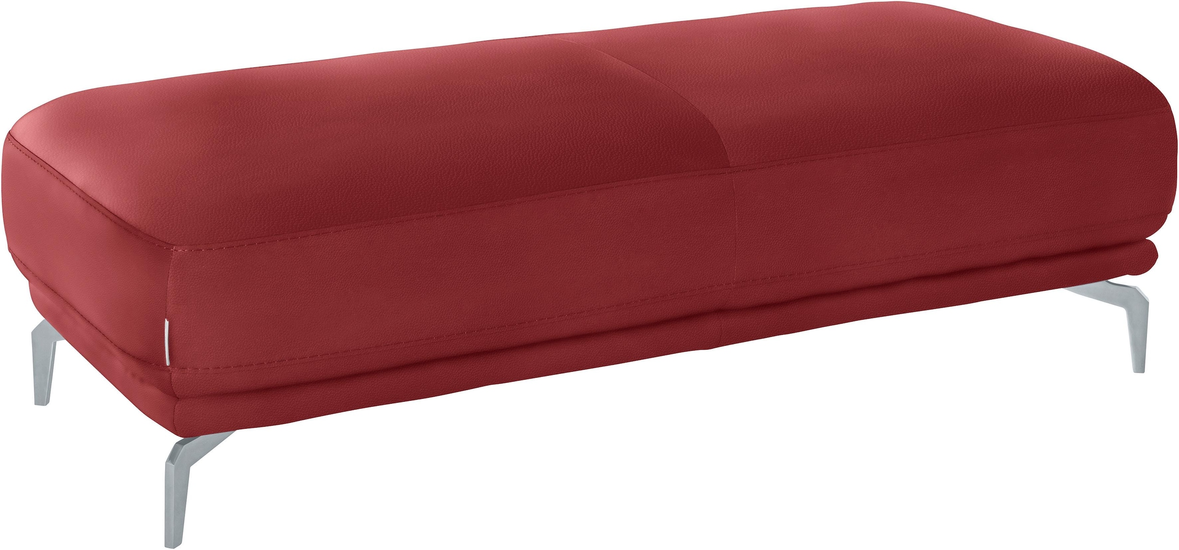 W.SCHILLIG Hocker »montanaa« mit Metallfüßen in Silber matt, Breite 141 cm