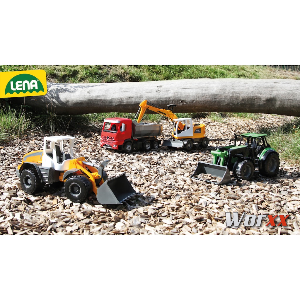 Lena® Spielzeug-Bagger »Worxx, Liebherr Compact A918 Litronic«, Made in Europe