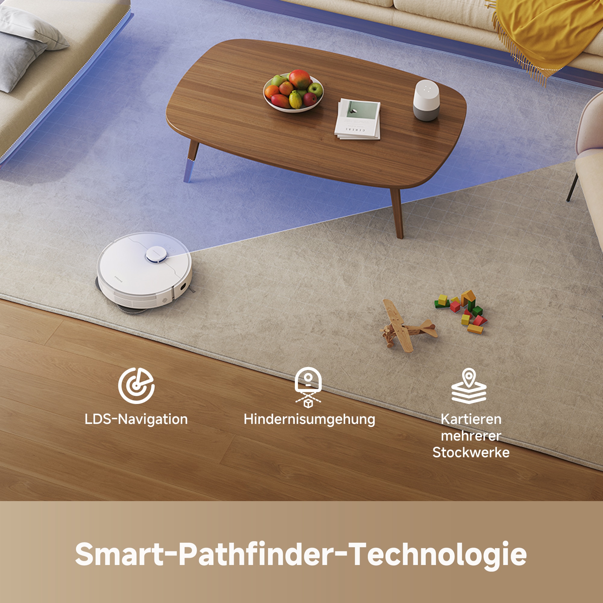 Dreame Nass-Trocken-Saugroboter »L10s Pro Gen3« 13 Kpa, Wischfunktion, Eckenreinigung, Hindernisvermeidung