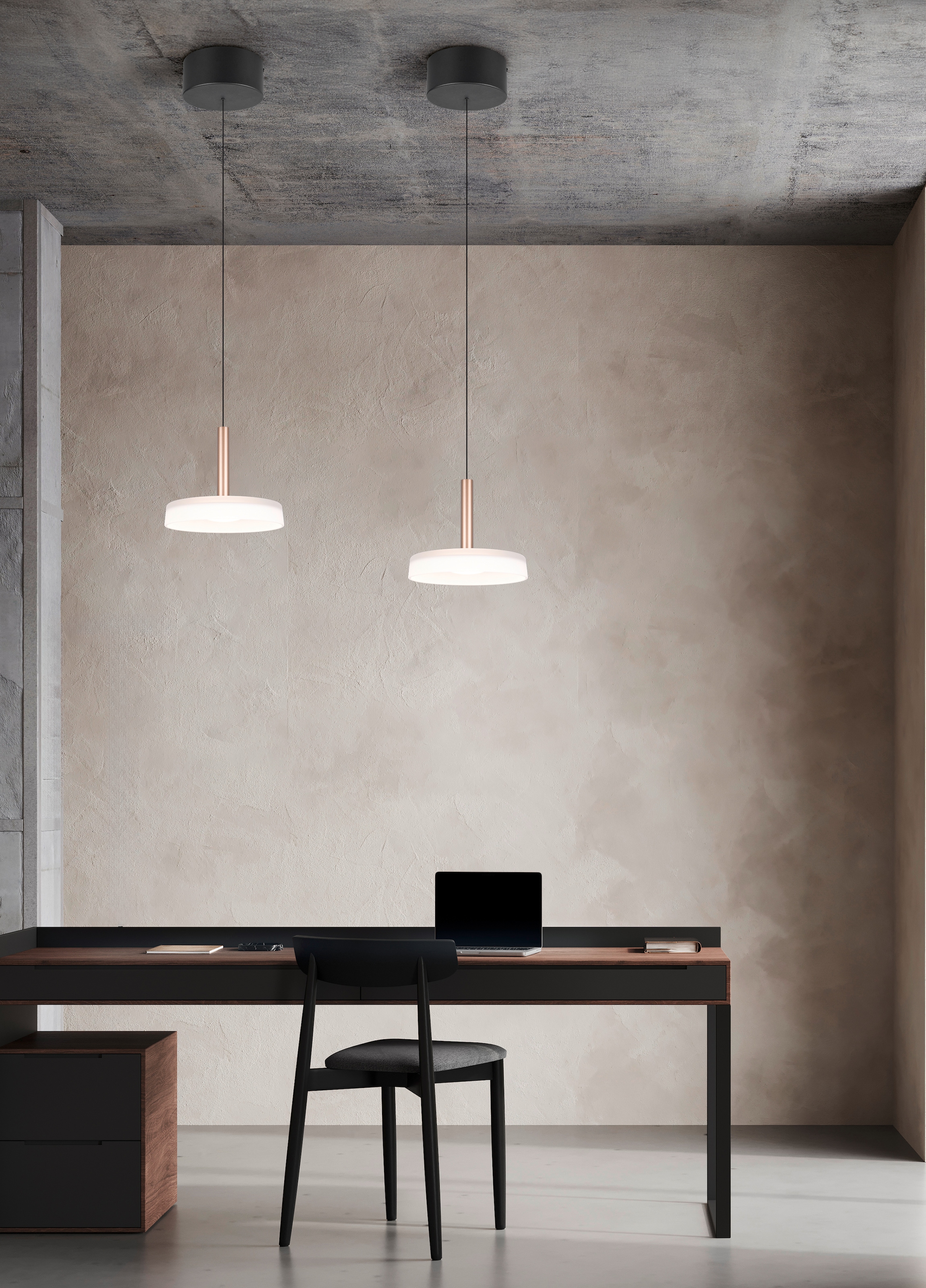 TRIO Leuchten LED Pendelleuchte »CELESTE dimmbare LED Hängelampe aus Metall und Glas, 10W 1100 Lumen«, 1 flammig, Leuchtmittel LED-Board | LED fest integriert, einfach höhenverstellbar von 50-200 cm, Ø 22cm, 3-Stufen Dimmfunktion