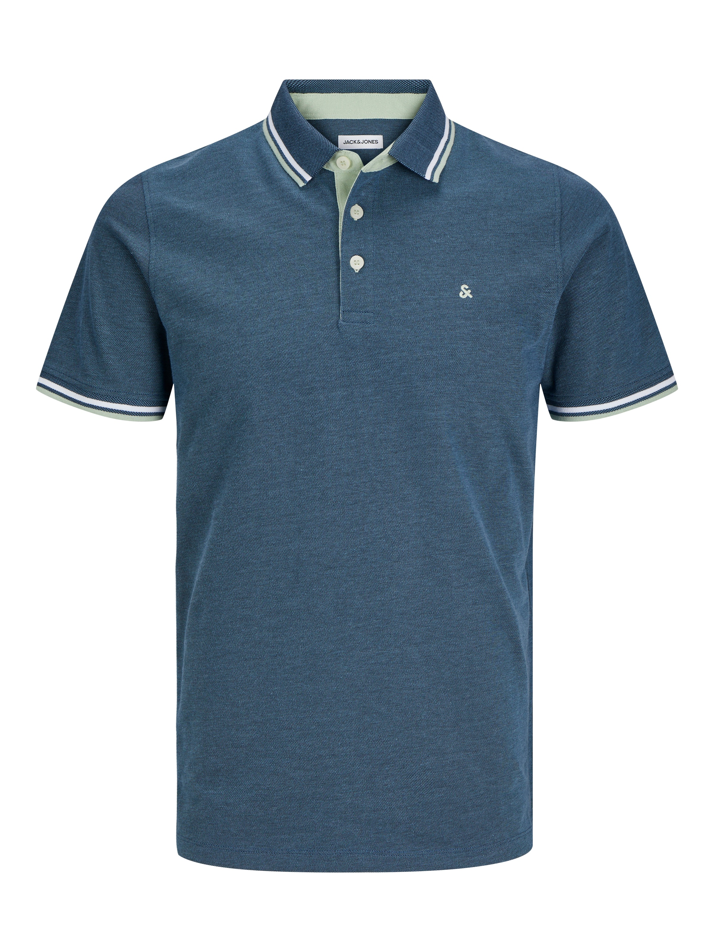 Jack & Jones Poloshirt »JJEPAULOS POLO SS NOOS« mit Logo Stickerei