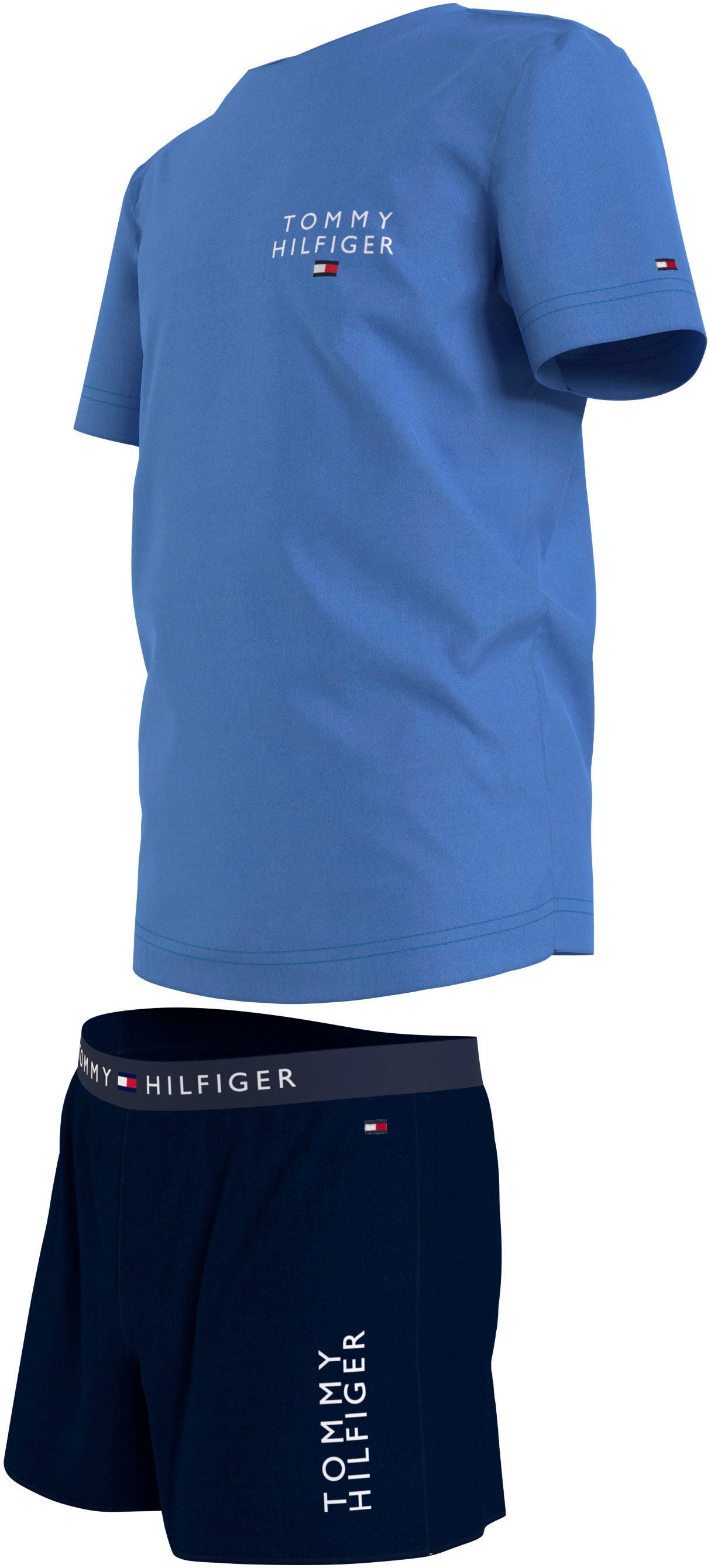 Tommy Hilfiger Underwear Pyjama »SS SHORT PJ SET BASICS«, (Set, 2 tlg.),  Kinder bis 16 Jahre online bei