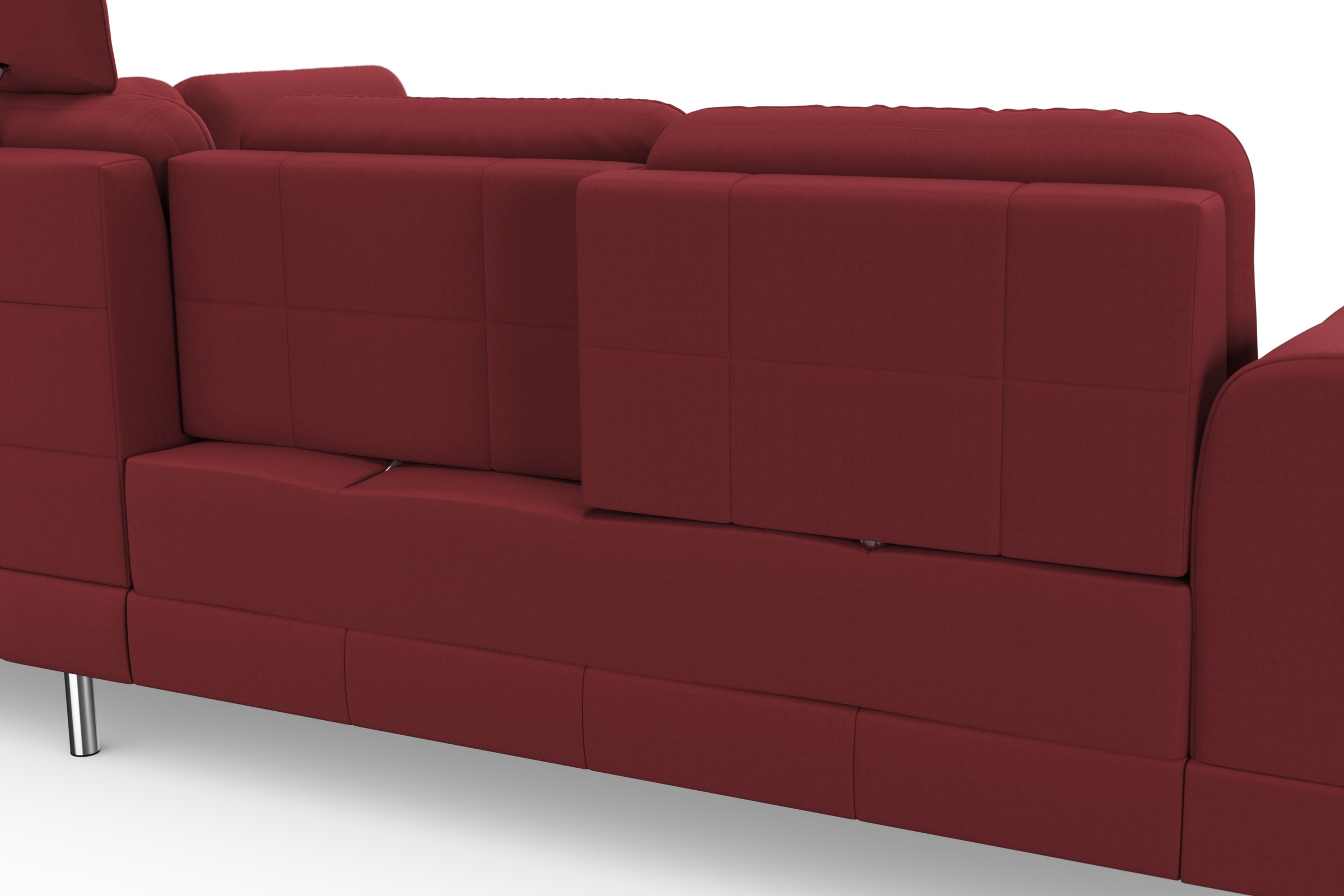 sit&more Ecksofa »Bendigo L-Form«, inklusive Sitztiefenverstellung, Bodenfreiheit 12 cm, in 2 Fußfarben