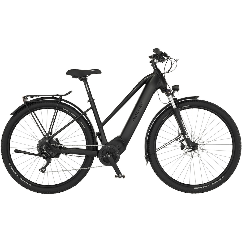FISCHER Fahrrad E-Bike »TERRA 8.0i 45«, 10 Gang, Shimano, Deore, Mittelmotor 250 W, (mit Fahrradschloss)