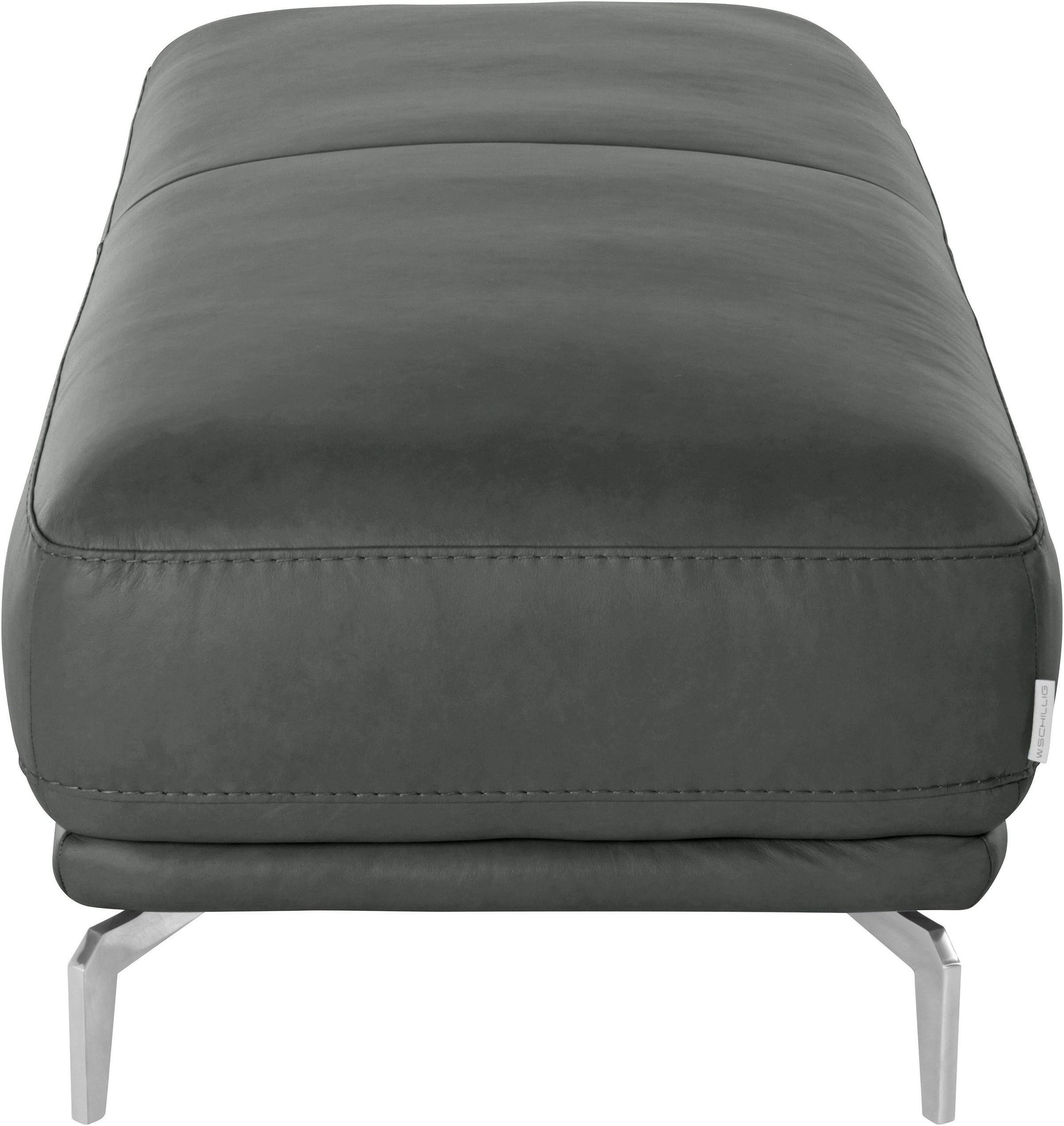 W.SCHILLIG Hocker »montanaa«, mit Metallfüßen in Chrom glänzend, Breite 141 cm