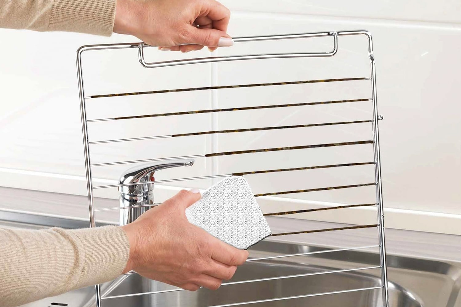 Maximex Putzstein »Anti-Krusten-Stein« Krustenentferner für Grillrost, Eisenpfanne und Backofen, Glasstruktur