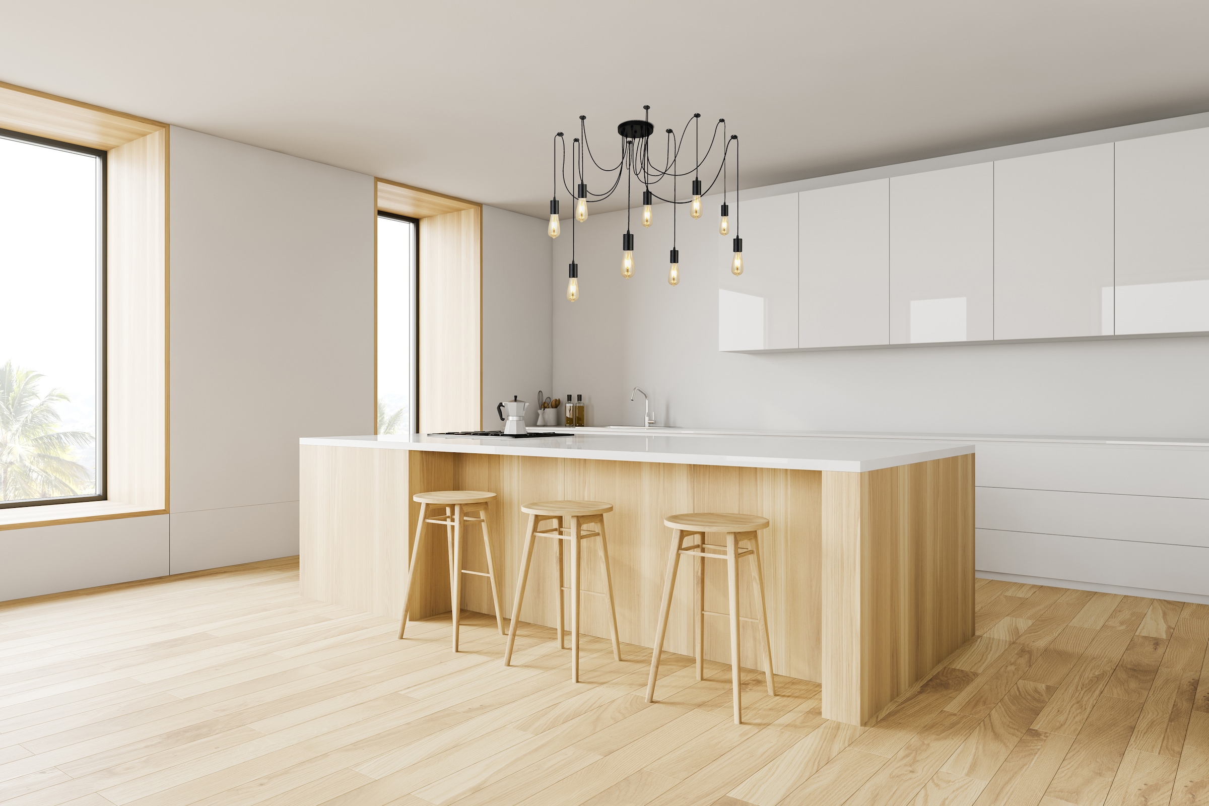 Searchlight Hängeleuchte »Squiggle 9Lt Pendant - Black Metal & Cables« E27 1 Stk.