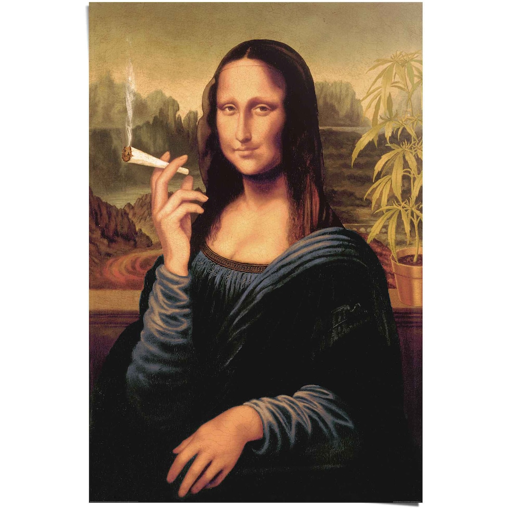 Reinders! Poster »Poster Mona Lisa joint«, Menschen, (1 St.)