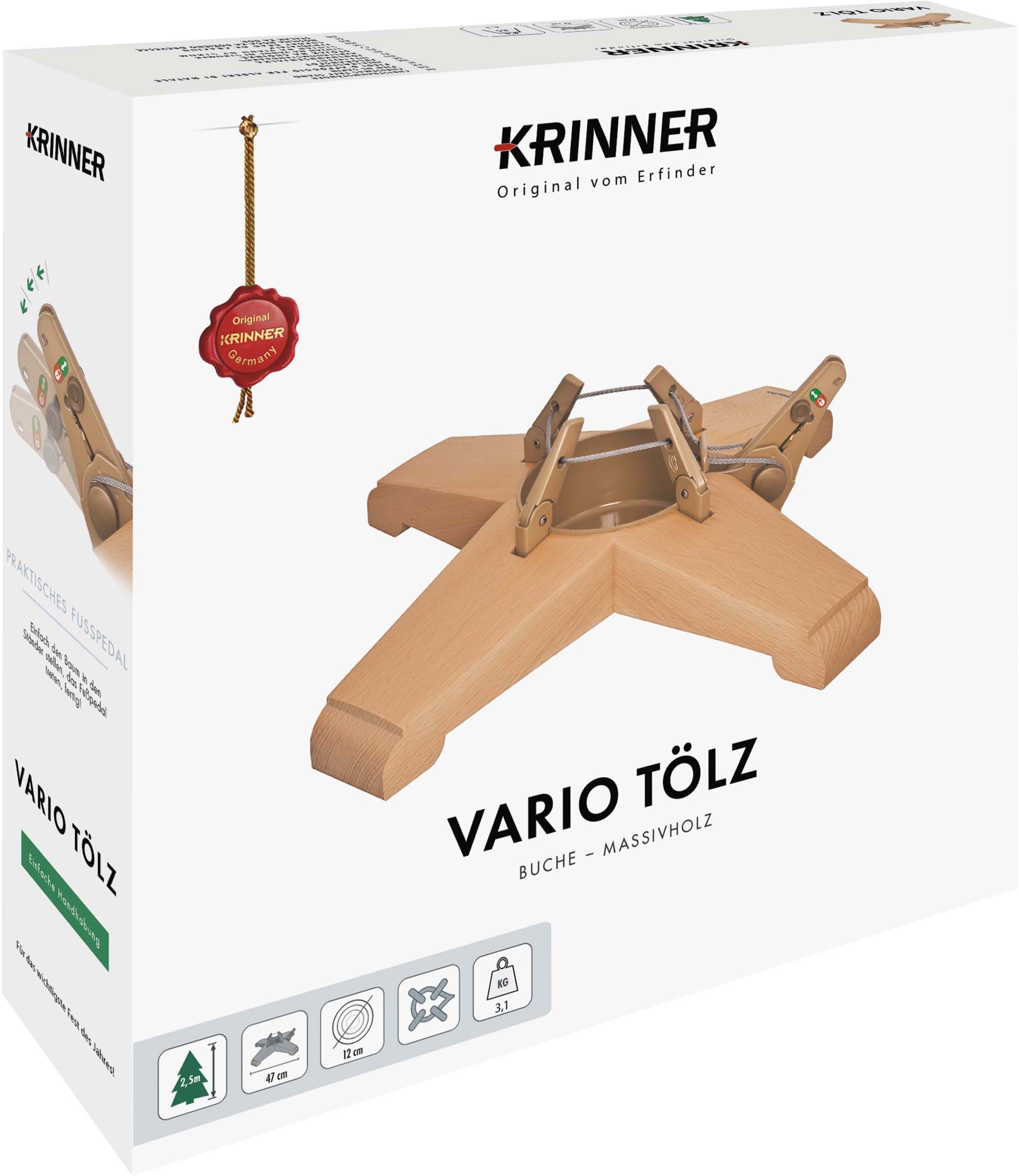 Krinner Christbaumständer »Vario Tölz, Weihnachtsdeko, Christbaumschmuck«, mit Fußhebel/- und Einseiltechnik