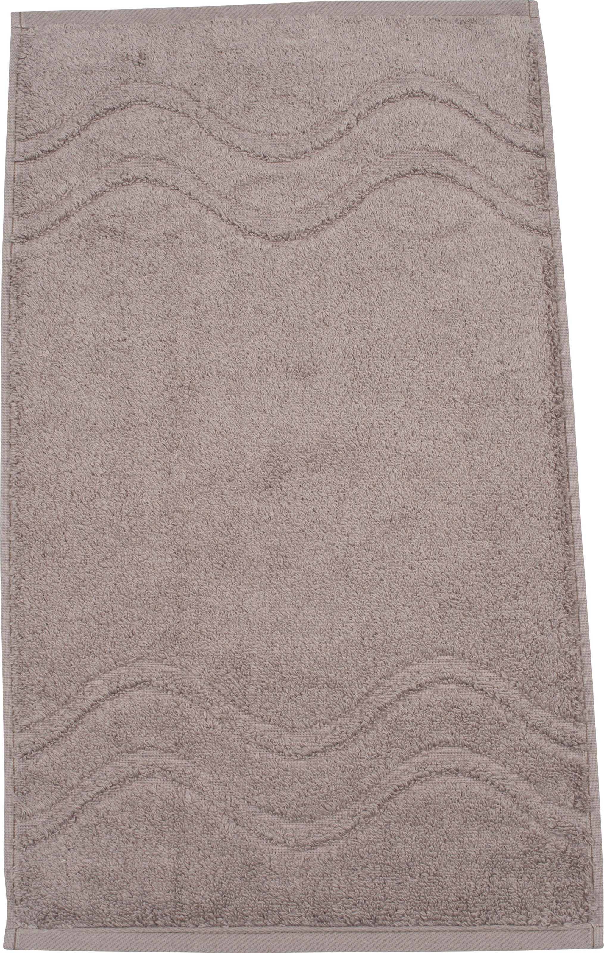 ROSS Gästehandtuch »Cashmere feeling«, (Packung, 6 St.), 100% Baumwolle, mit Wellen-Bordüre, große Farbauswahl