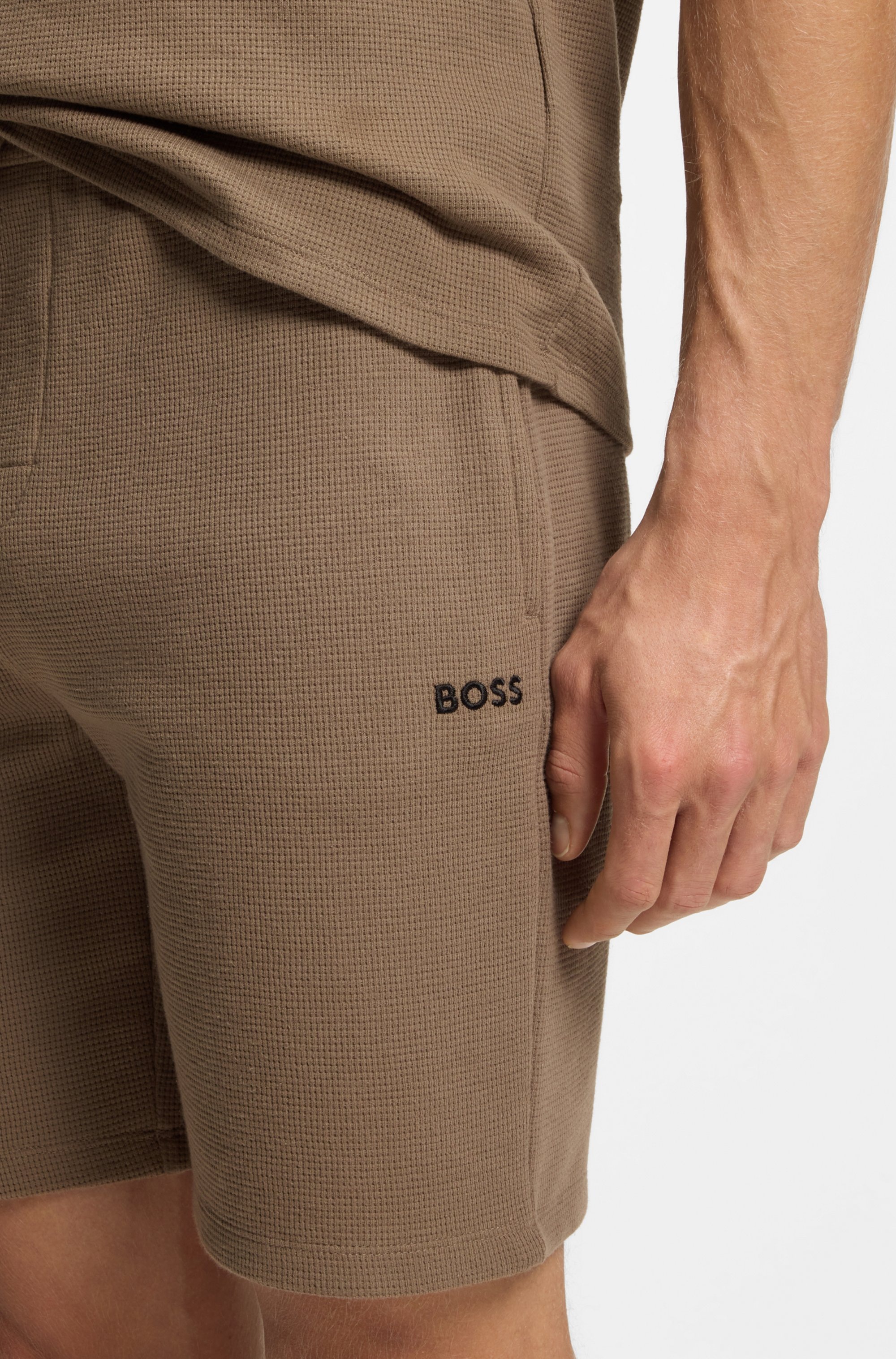 BOSS Pyjamashorts »Waffle Shorts«