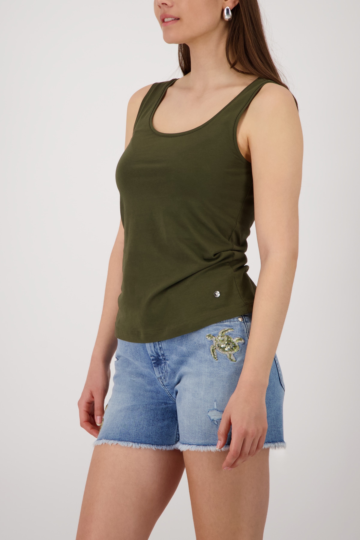 Monari Tanktop »Top Basic Top« Regular fit mit Rundhalsausschnitt