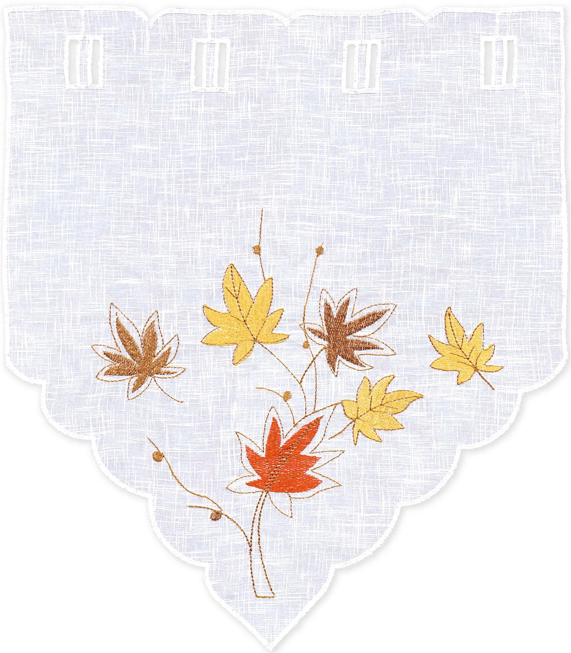 Delindo Lifestyle Scheibengardine »Herbstblätter«, (2 St.), HxB: 40x35  bequem und schnell bestellen
