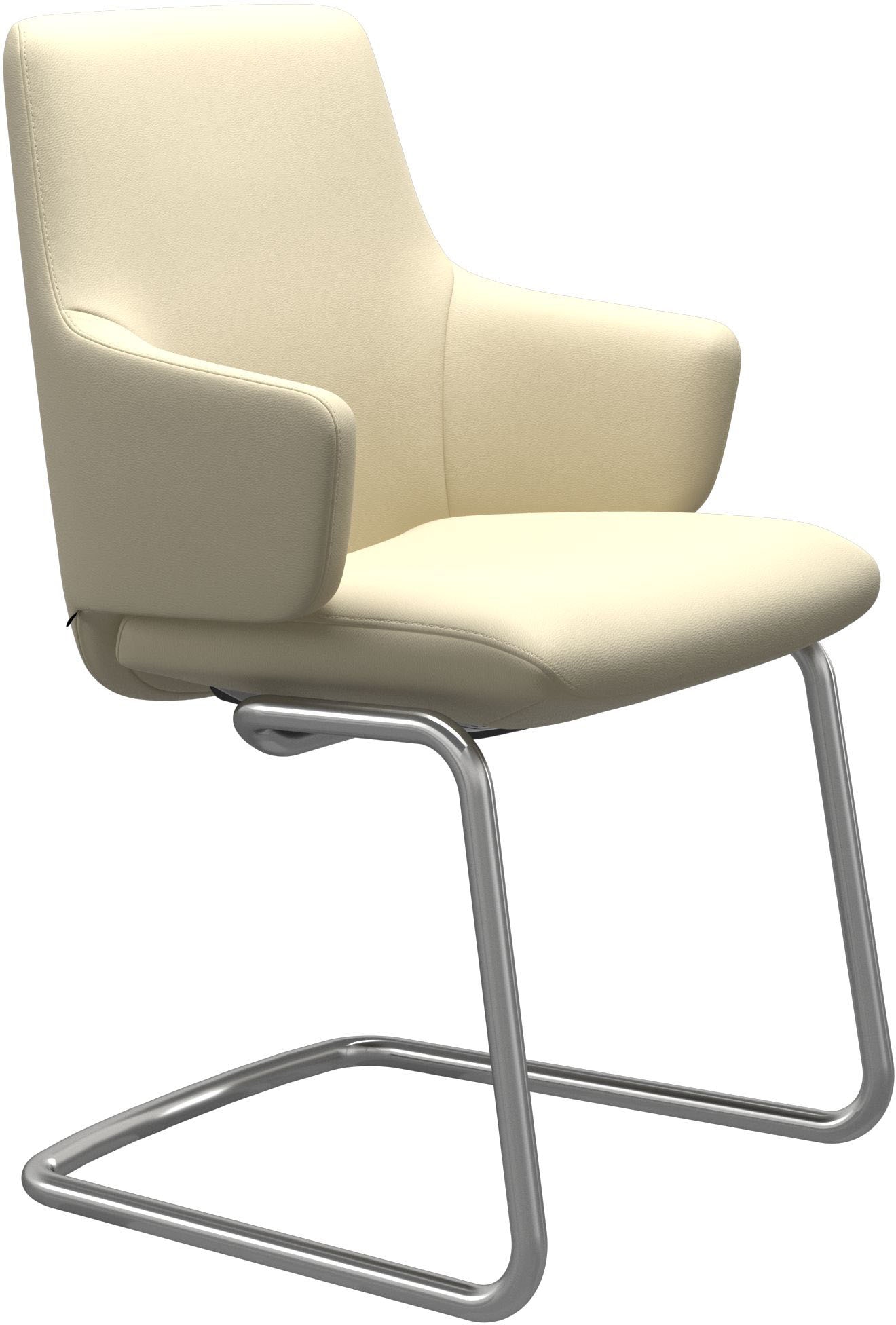 Stressless® Polsterstuhl »Laurel«, Leder PALOMA, Low Back mit Armlehne, Größe L, mit Beinen aus Stahl in Schwarz matt
